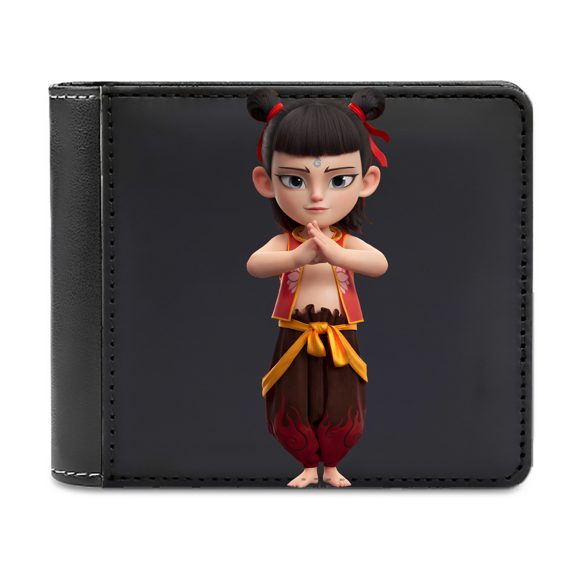（画像用） Ne Zha 2 ナタ 魔童の大暴れ 二つ折り革財布