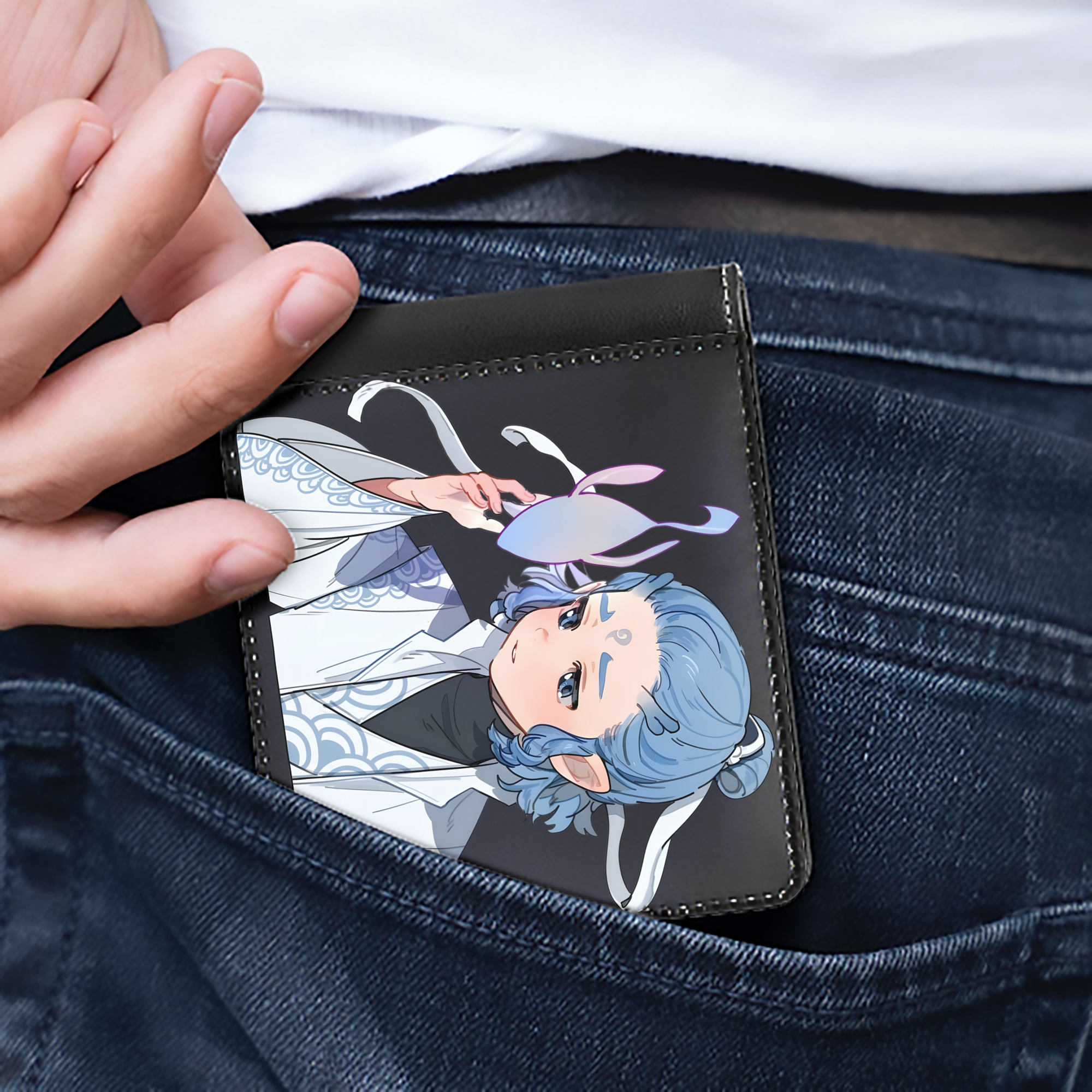 （画像用） Ne Zha 2 ナタ 魔童の大暴れ 二つ折り革財布