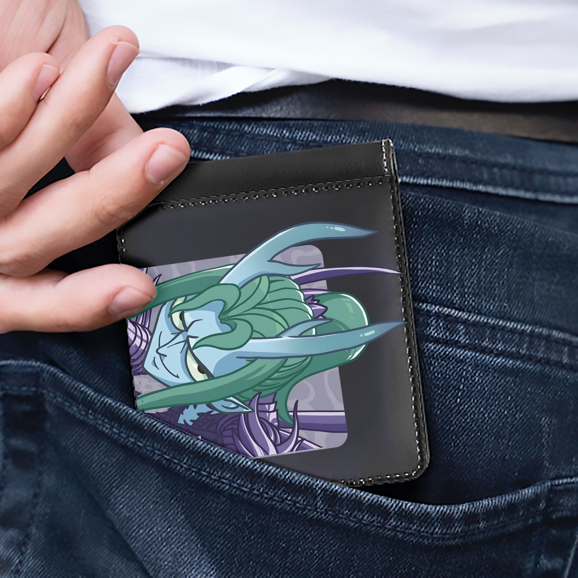 （画像用） Ne Zha 2 ナタ 魔童の大暴れ 二つ折り革財布