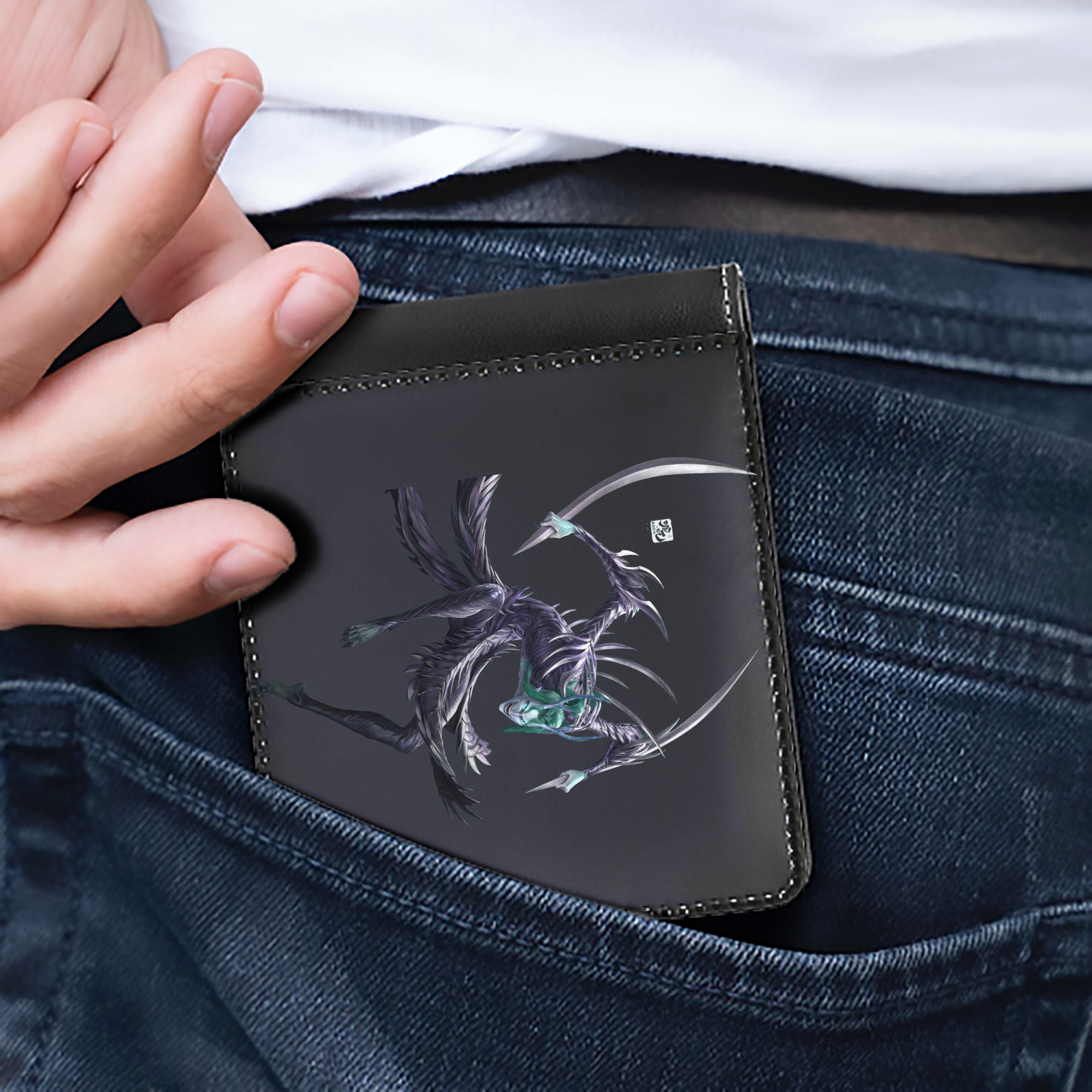 Ne Zha 2 ナタ 魔童の大暴れ 二つ折り革財布