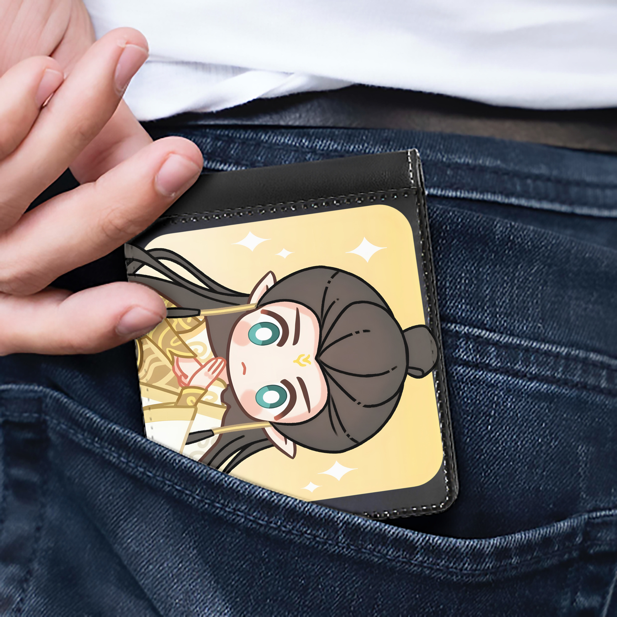 （画像用） Ne Zha 2 ナタ 魔童の大暴れ 二つ折り革財布