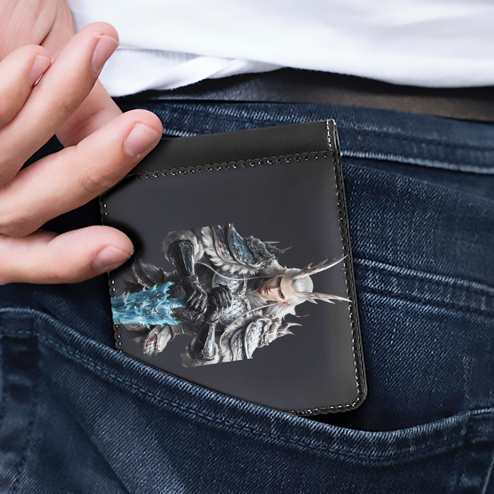 Ne Zha 2 ナタ 魔童の大暴れ 二つ折り革財布