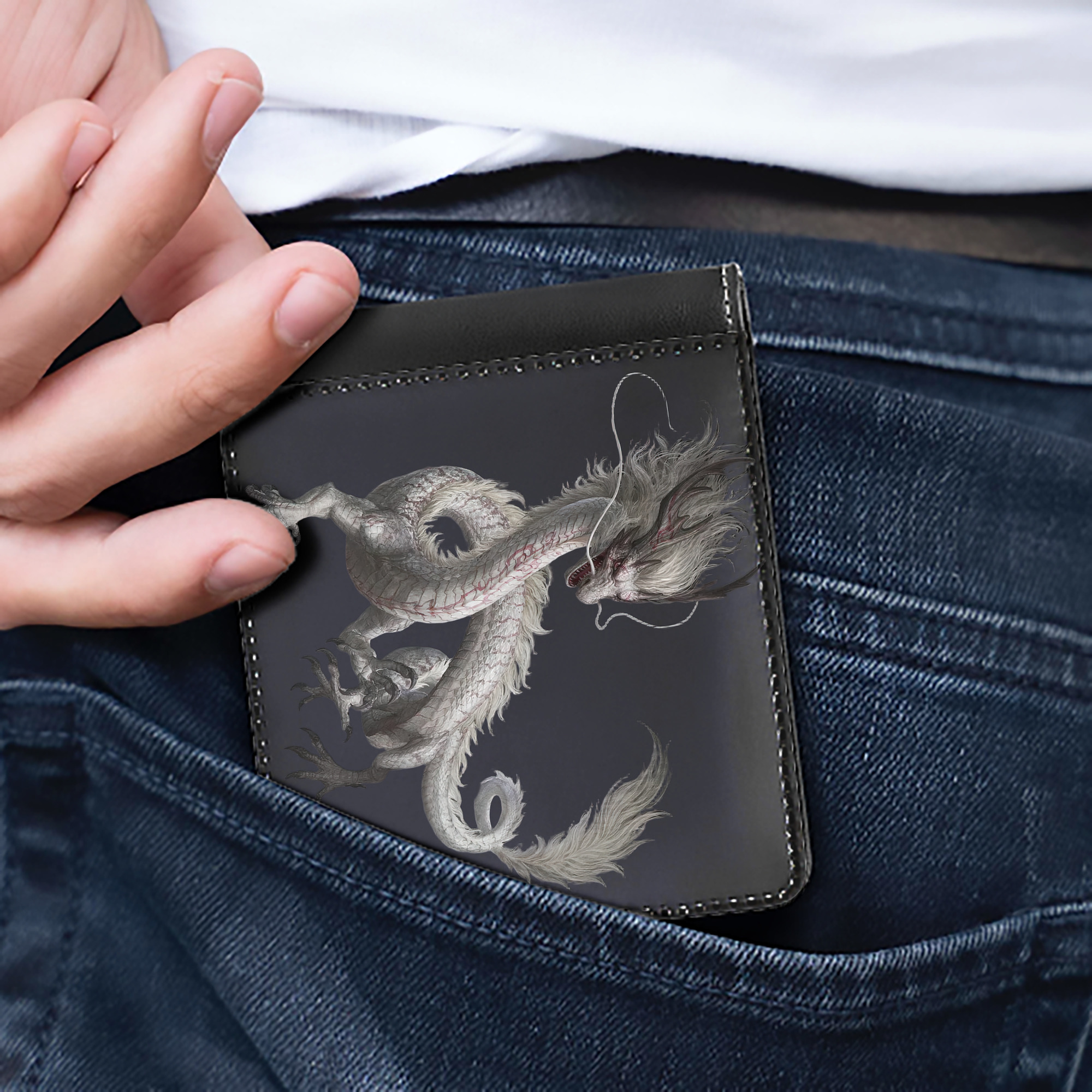 （画像用） Ne Zha 2 ナタ 魔童の大暴れ 二つ折り革財布