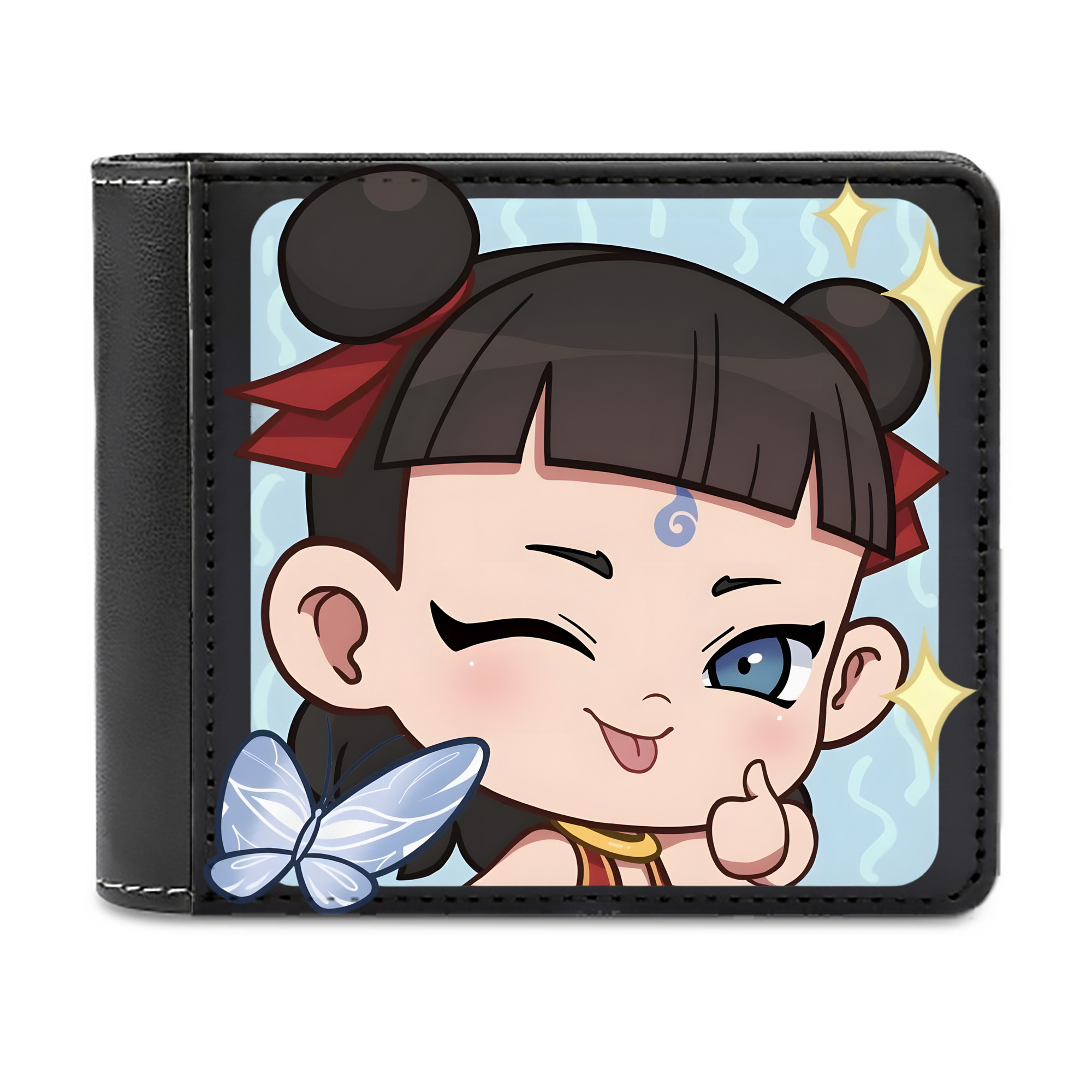 （画像用） Ne Zha 2 ナタ 魔童の大暴れ 二つ折り革財布