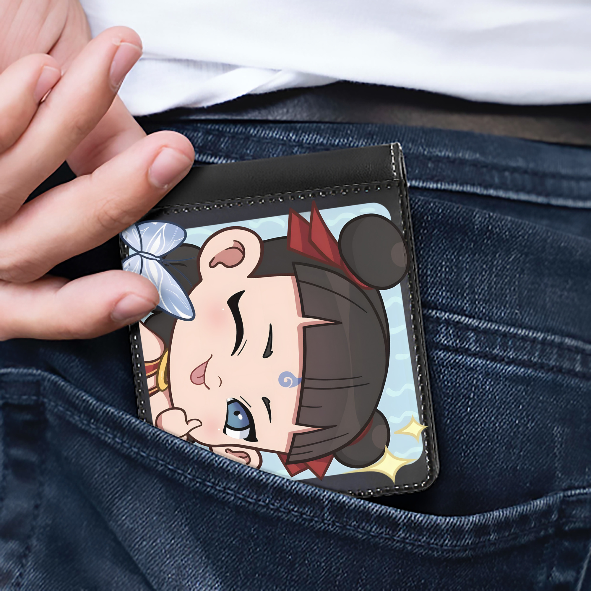 （画像用） Ne Zha 2 ナタ 魔童の大暴れ 二つ折り革財布