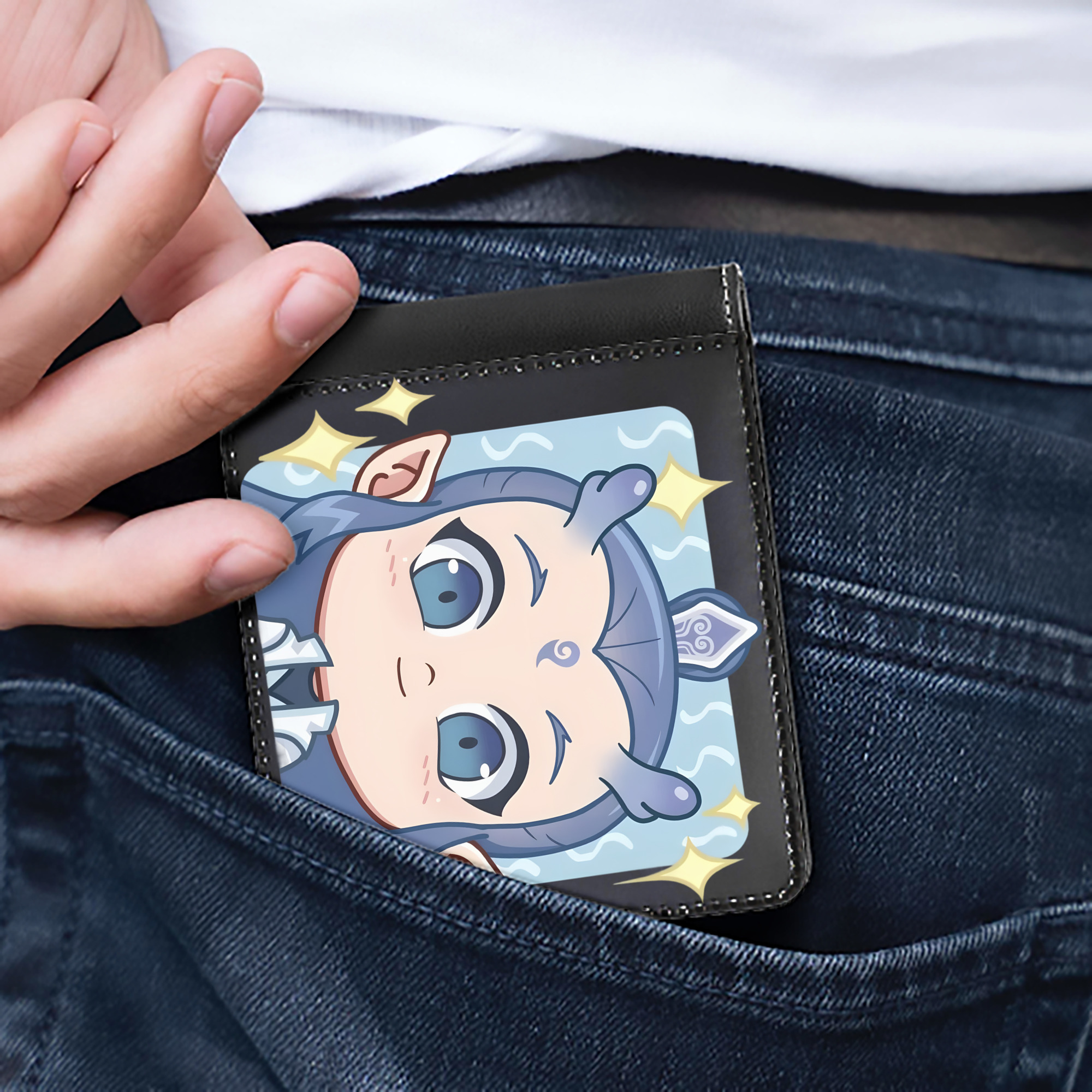 （画像用） Ne Zha 2 ナタ 魔童の大暴れ 二つ折り革財布