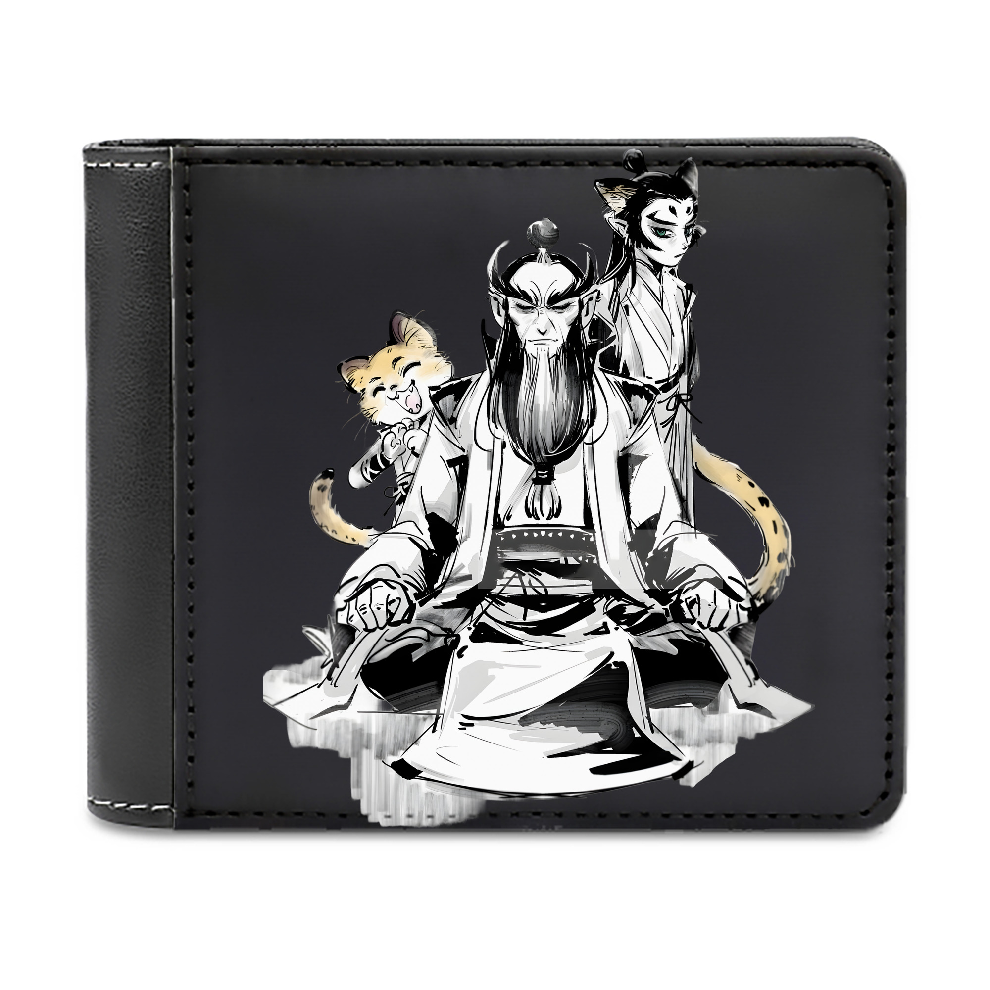 （画像用） Ne Zha 2 ナタ 魔童の大暴れ 二つ折り革財布