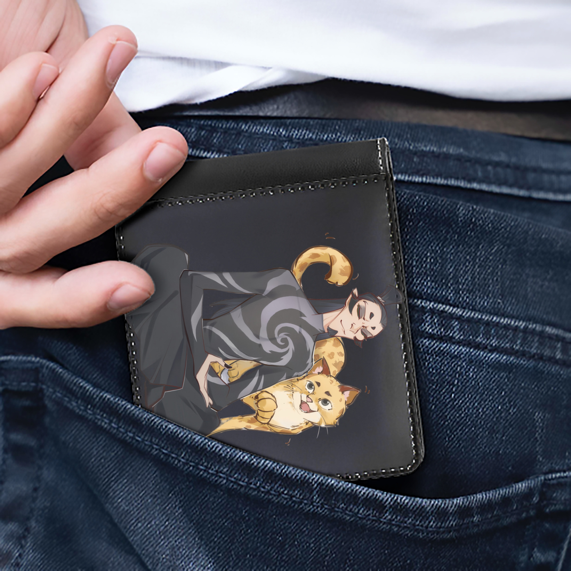 （画像用） Ne Zha 2 ナタ 魔童の大暴れ 二つ折り革財布