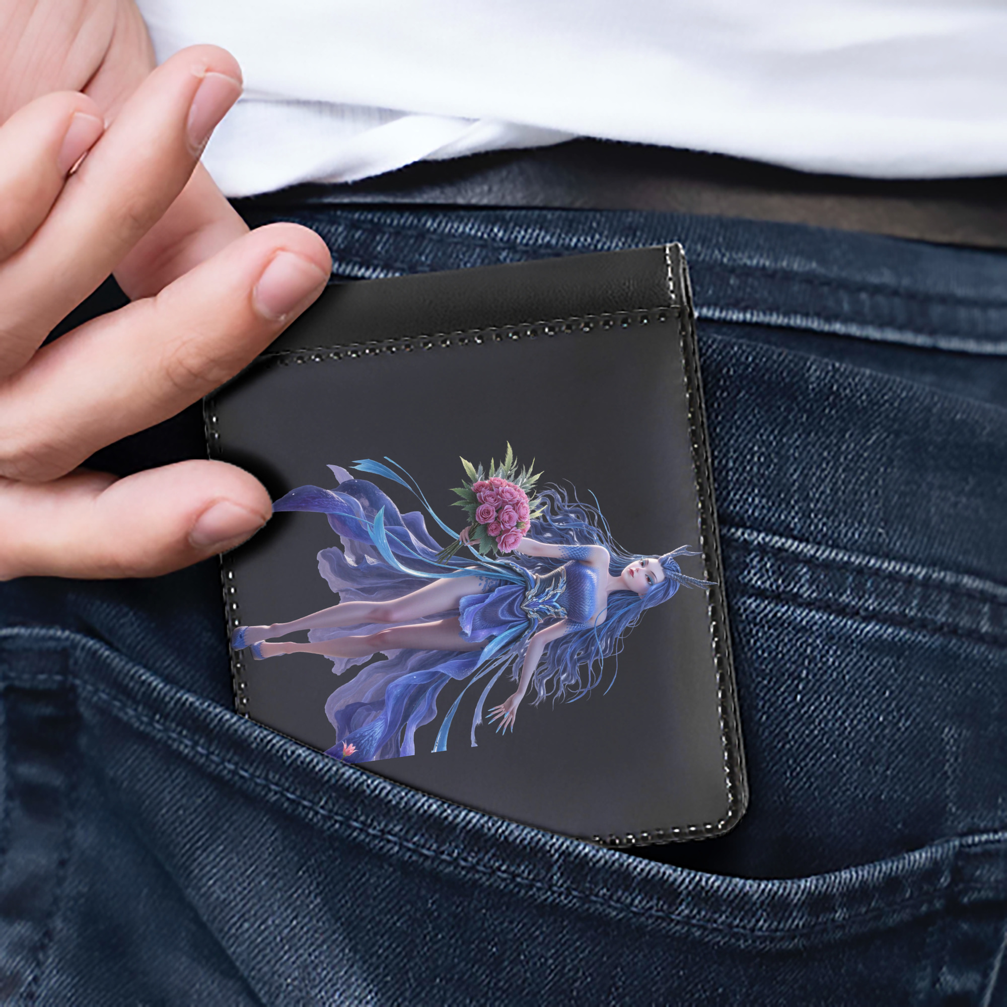 Ne Zha 2 ナタ 魔童の大暴れ 二つ折り革財布