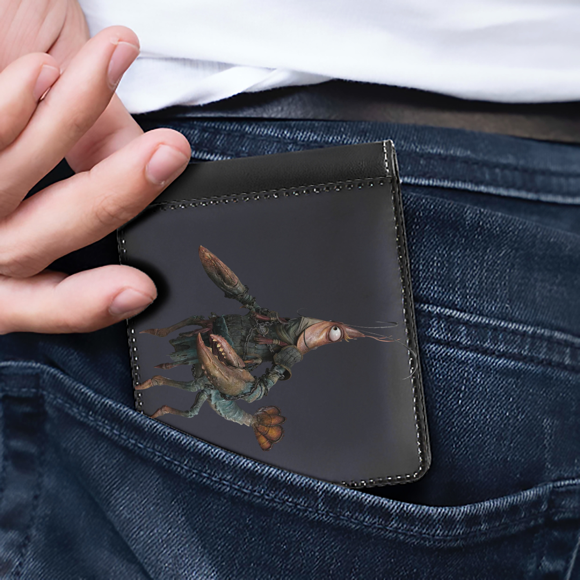 Ne Zha 2 ナタ 魔童の大暴れ 二つ折り革財布