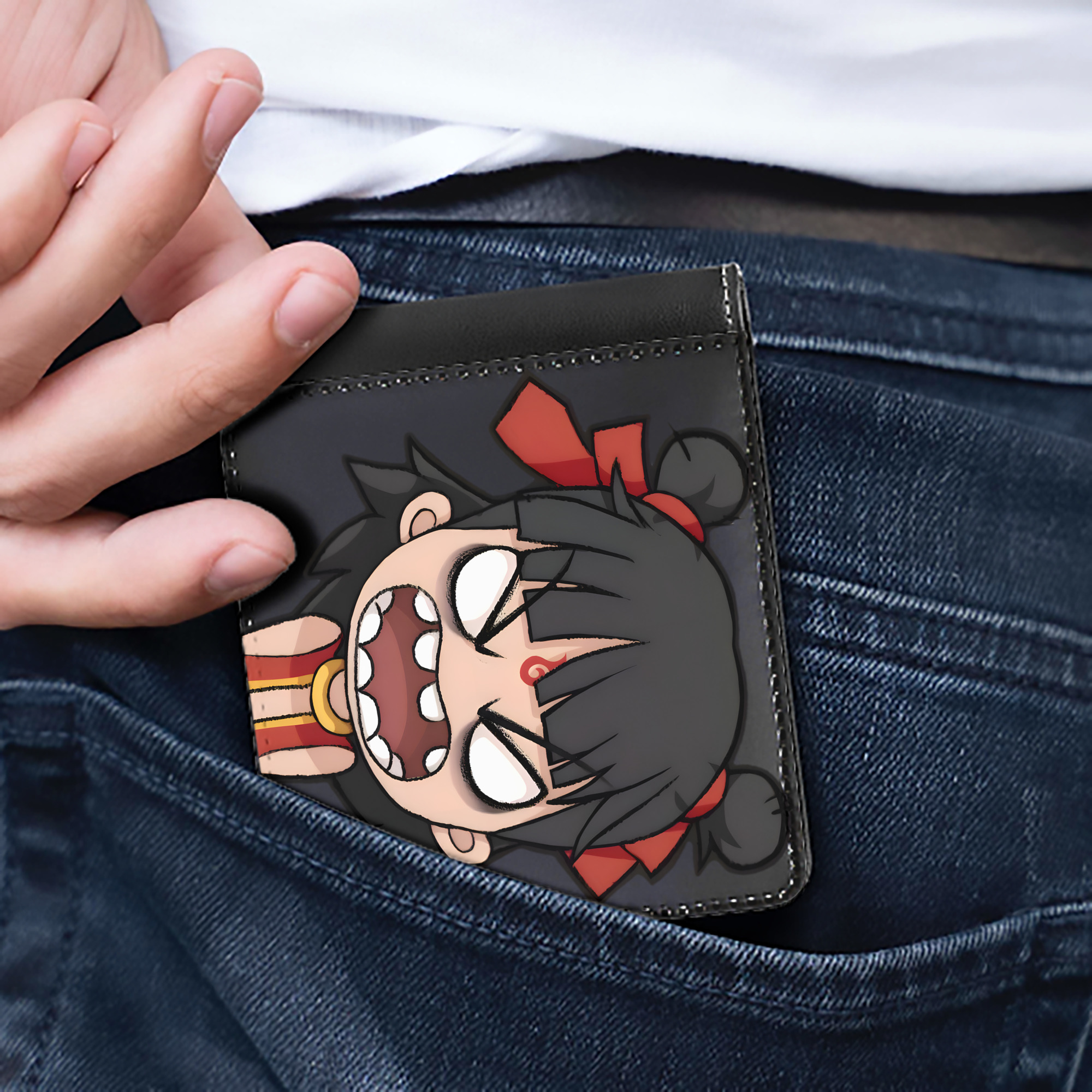 （画像用） Ne Zha 2 ナタ 魔童の大暴れ 二つ折り革財布