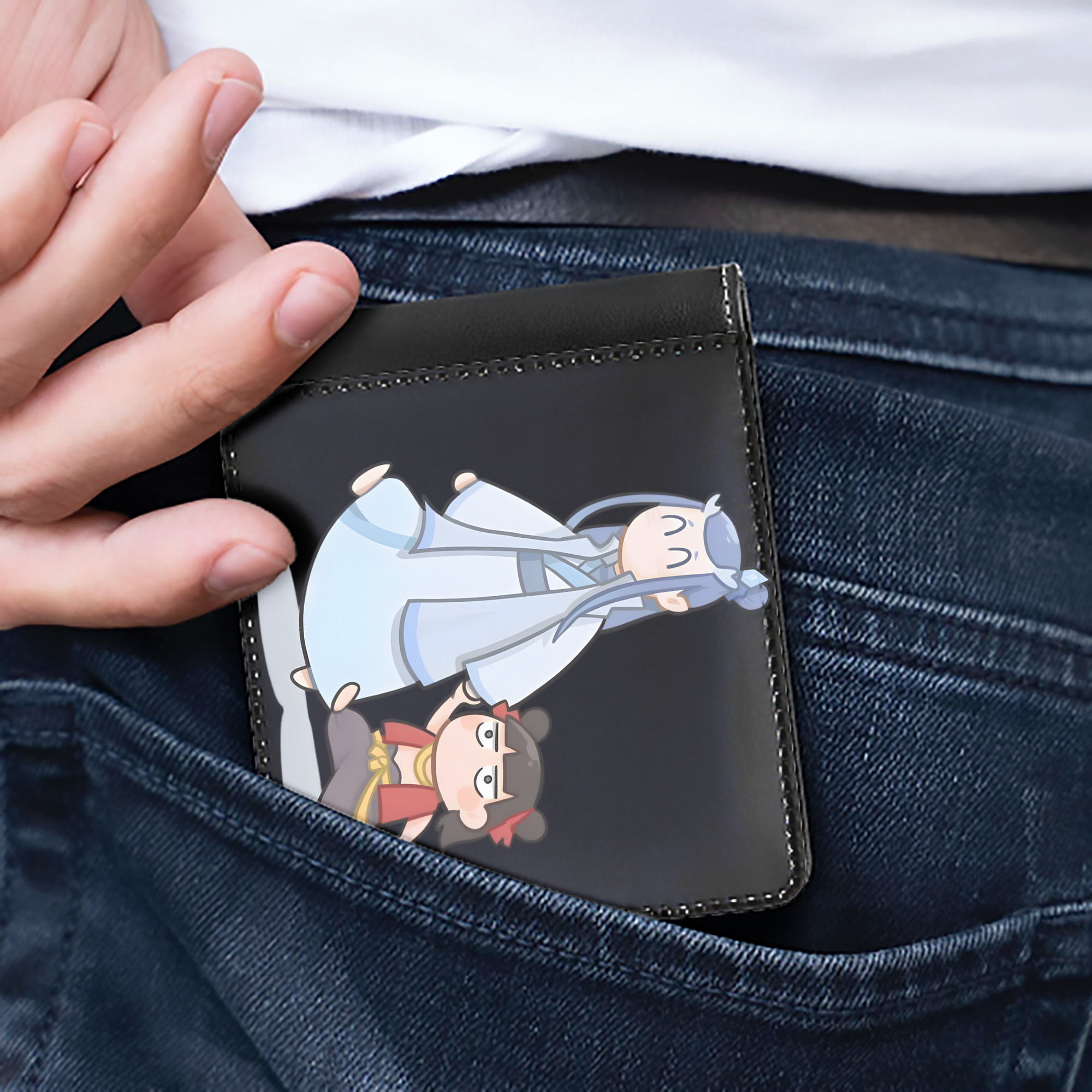 Ne Zha 2 ナタ 魔童の大暴れ 二つ折り革財布