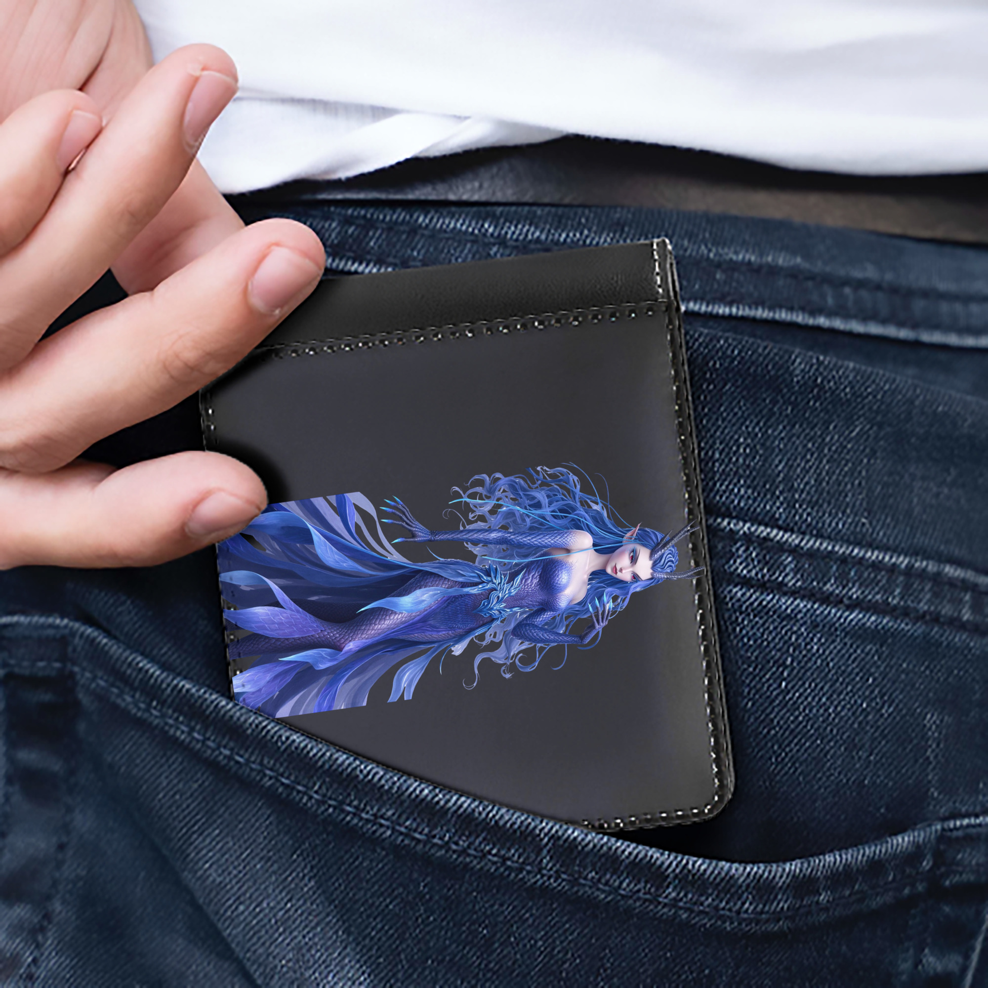 Ne Zha 2 ナタ 魔童の大暴れ 二つ折り革財布