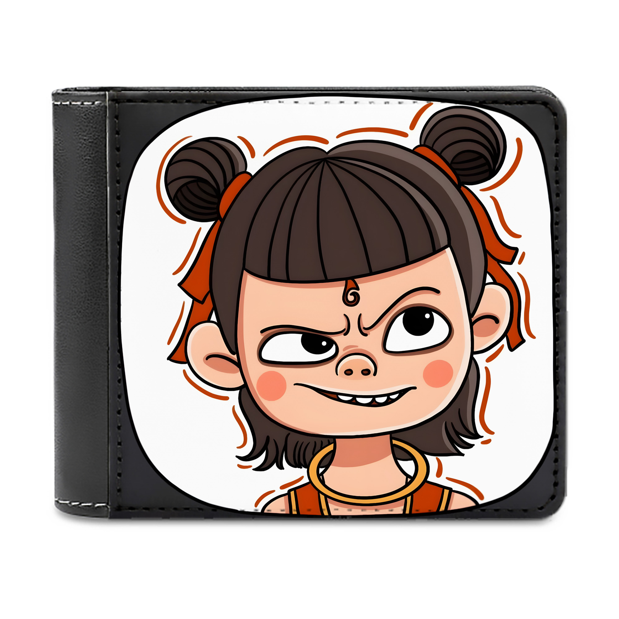 （画像用） Ne Zha 2 ナタ 魔童の大暴れ 二つ折り革財布