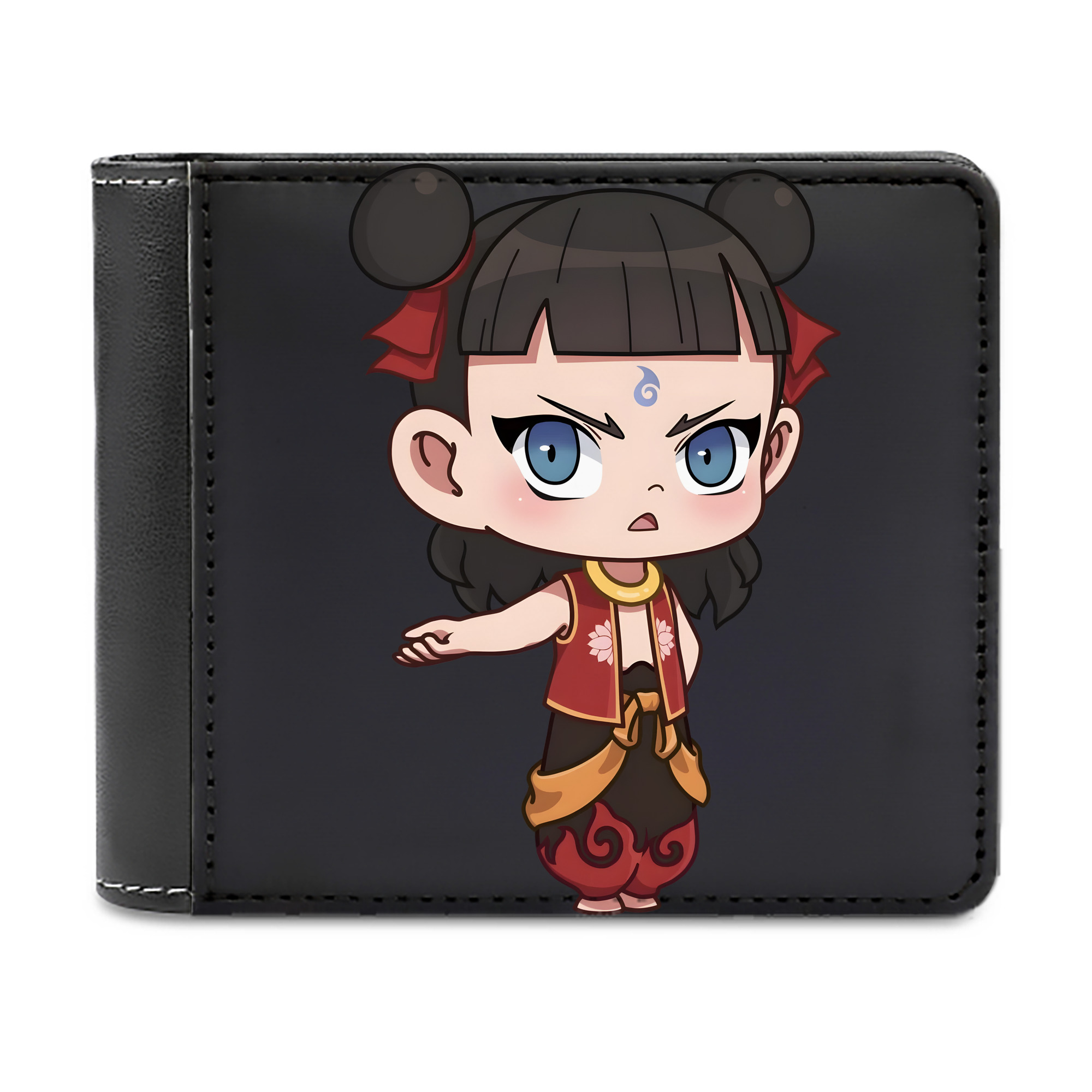 （画像用） Ne Zha 2 ナタ 魔童の大暴れ 二つ折り革財布