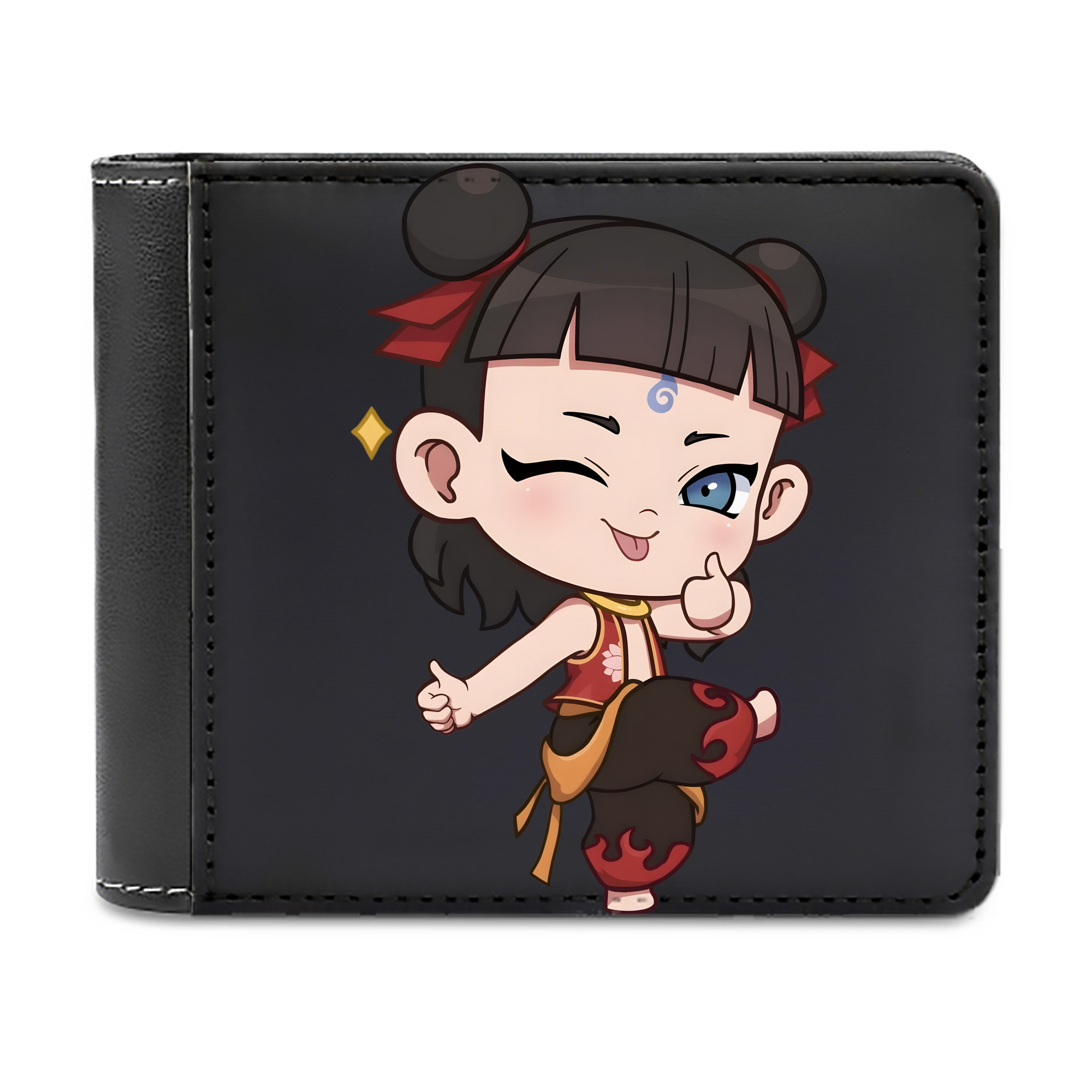（画像用） Ne Zha 2 ナタ 魔童の大暴れ 二つ折り革財布