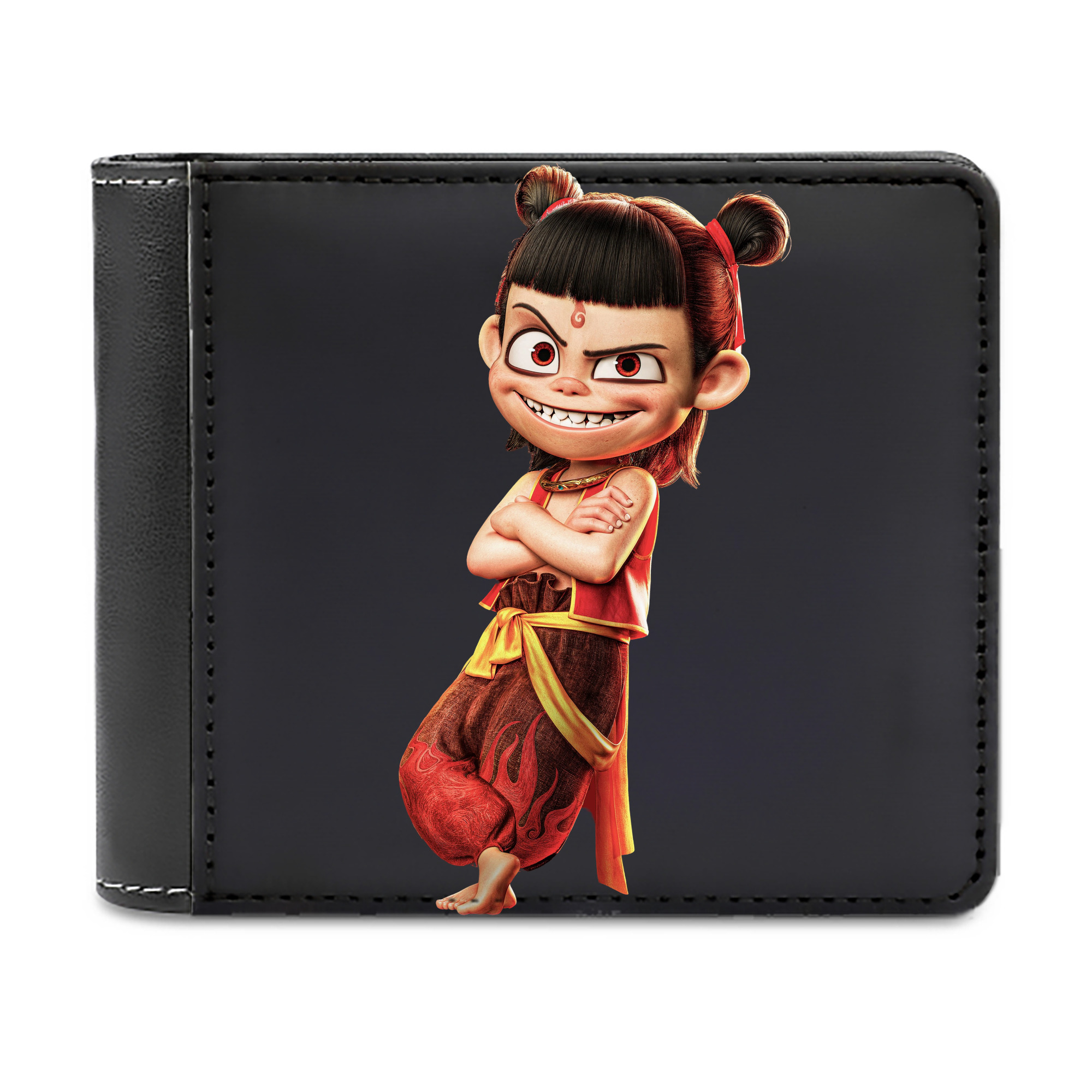 （画像用） Ne Zha 2 ナタ 魔童の大暴れ 二つ折り革財布