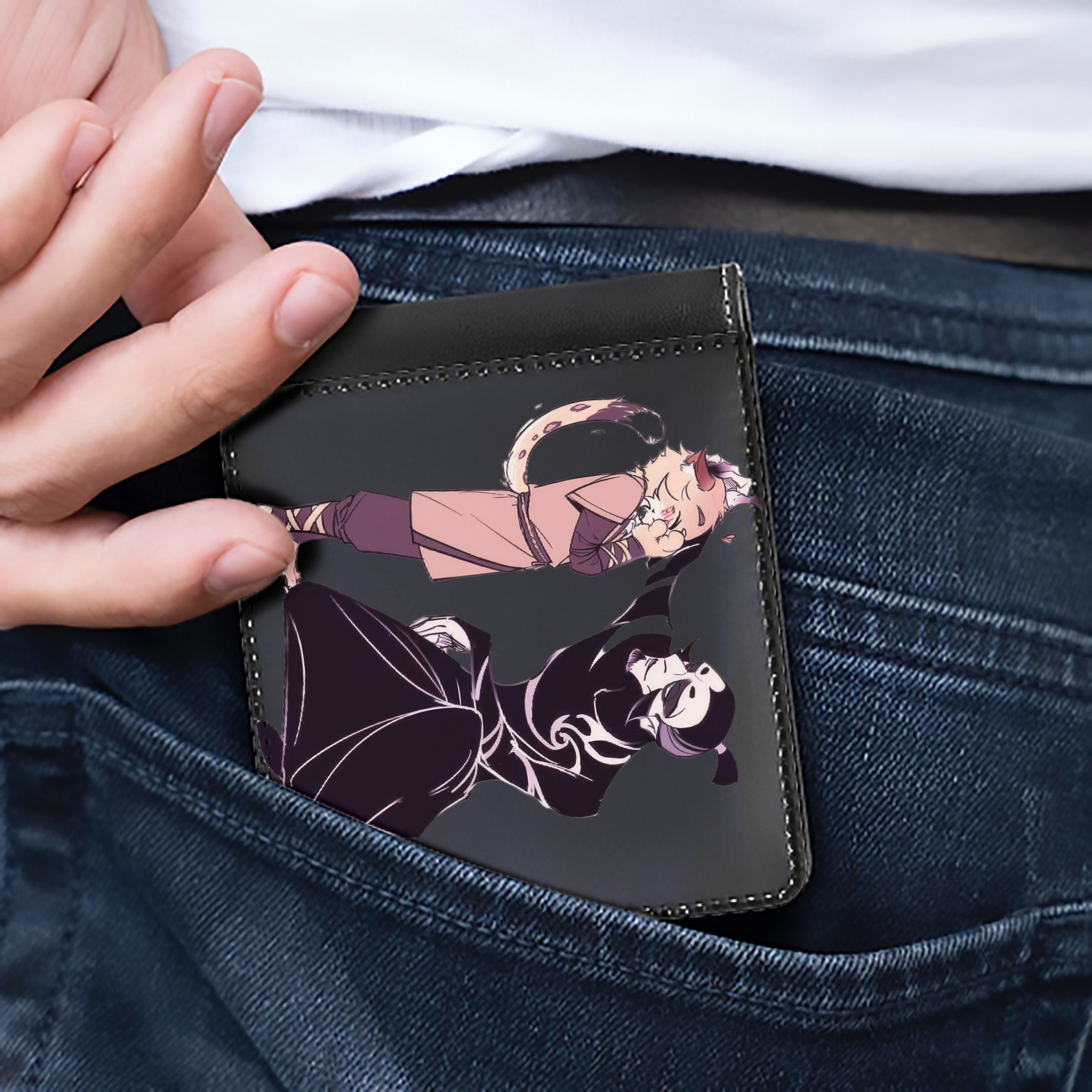 （画像用） Ne Zha 2 ナタ 魔童の大暴れ 二つ折り革財布
