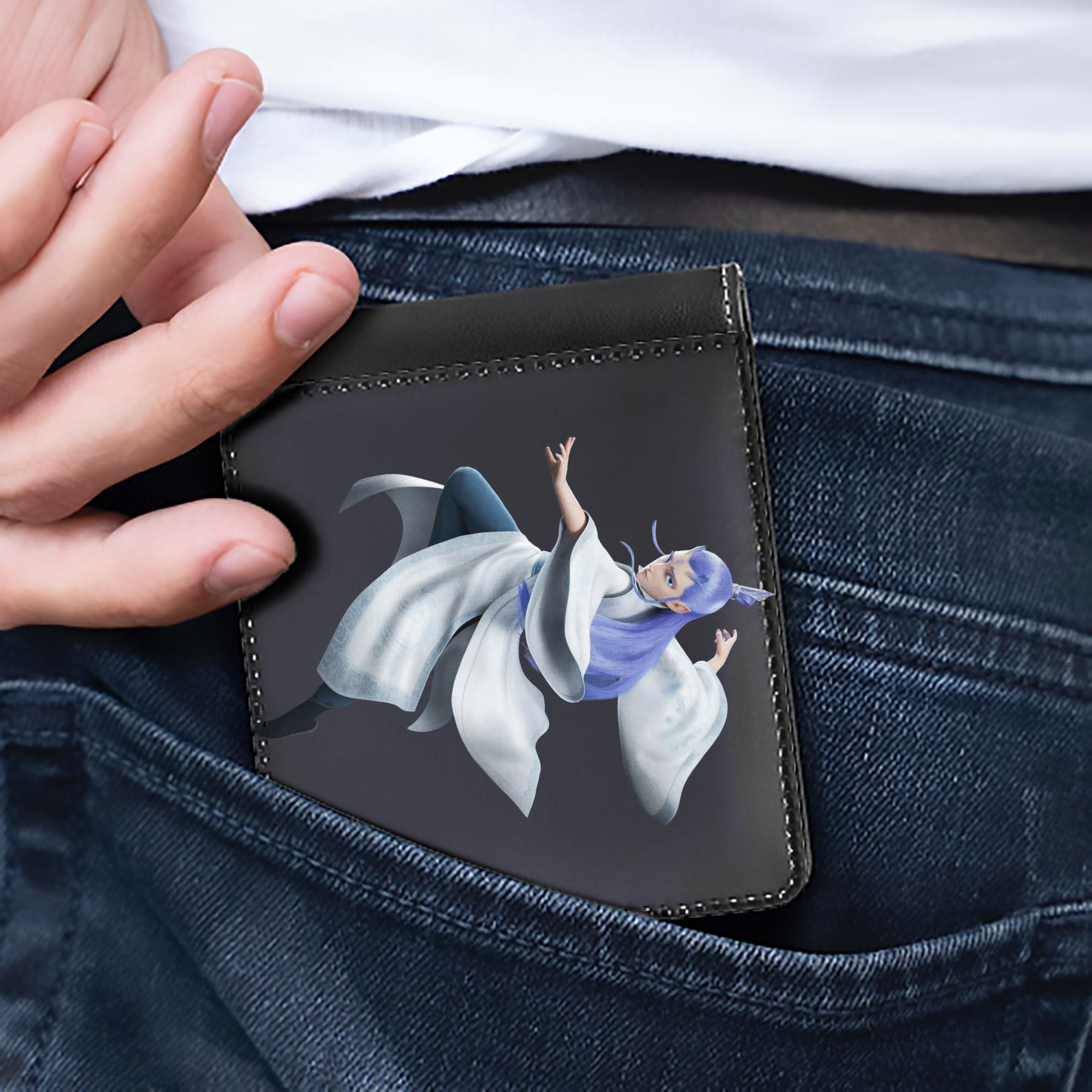 （画像用） Ne Zha 2 ナタ 魔童の大暴れ 二つ折り革財布