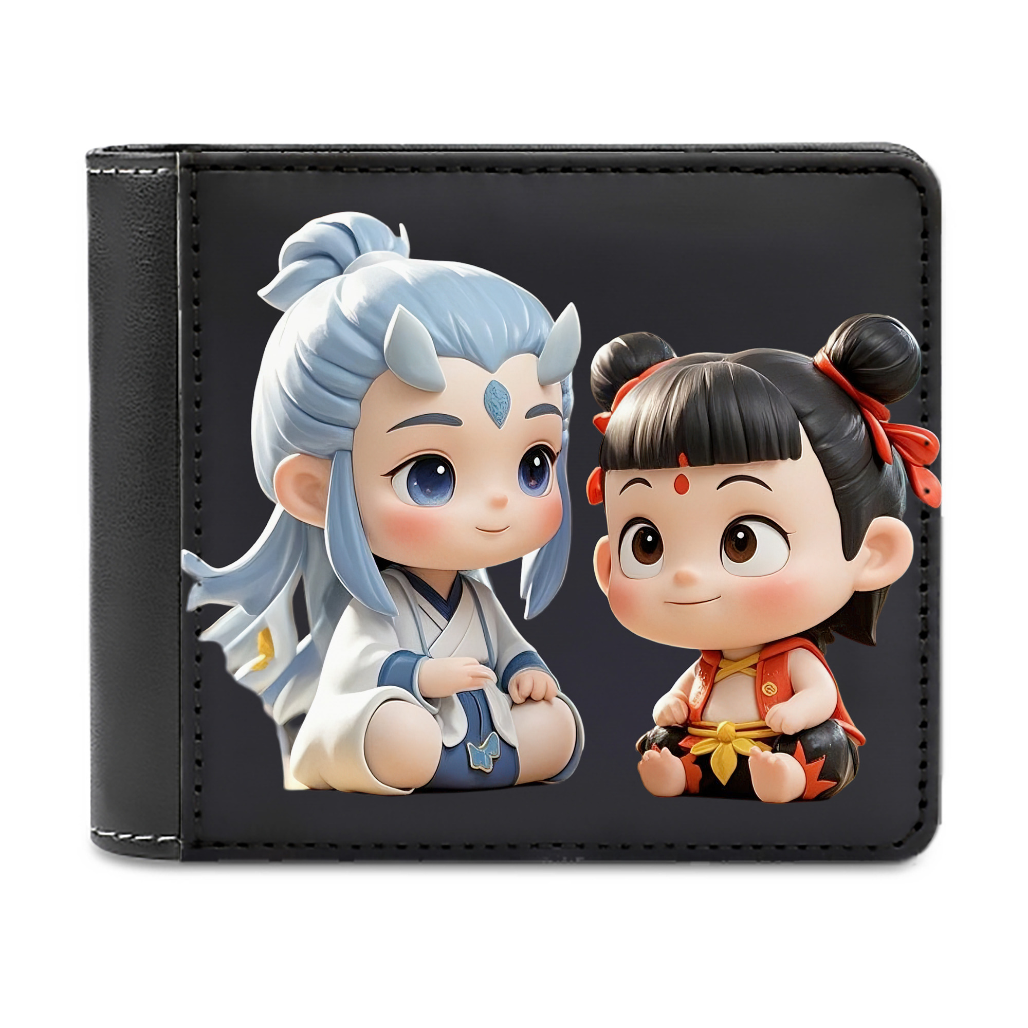 （画像用） Ne Zha 2 ナタ 魔童の大暴れ 二つ折り革財布
