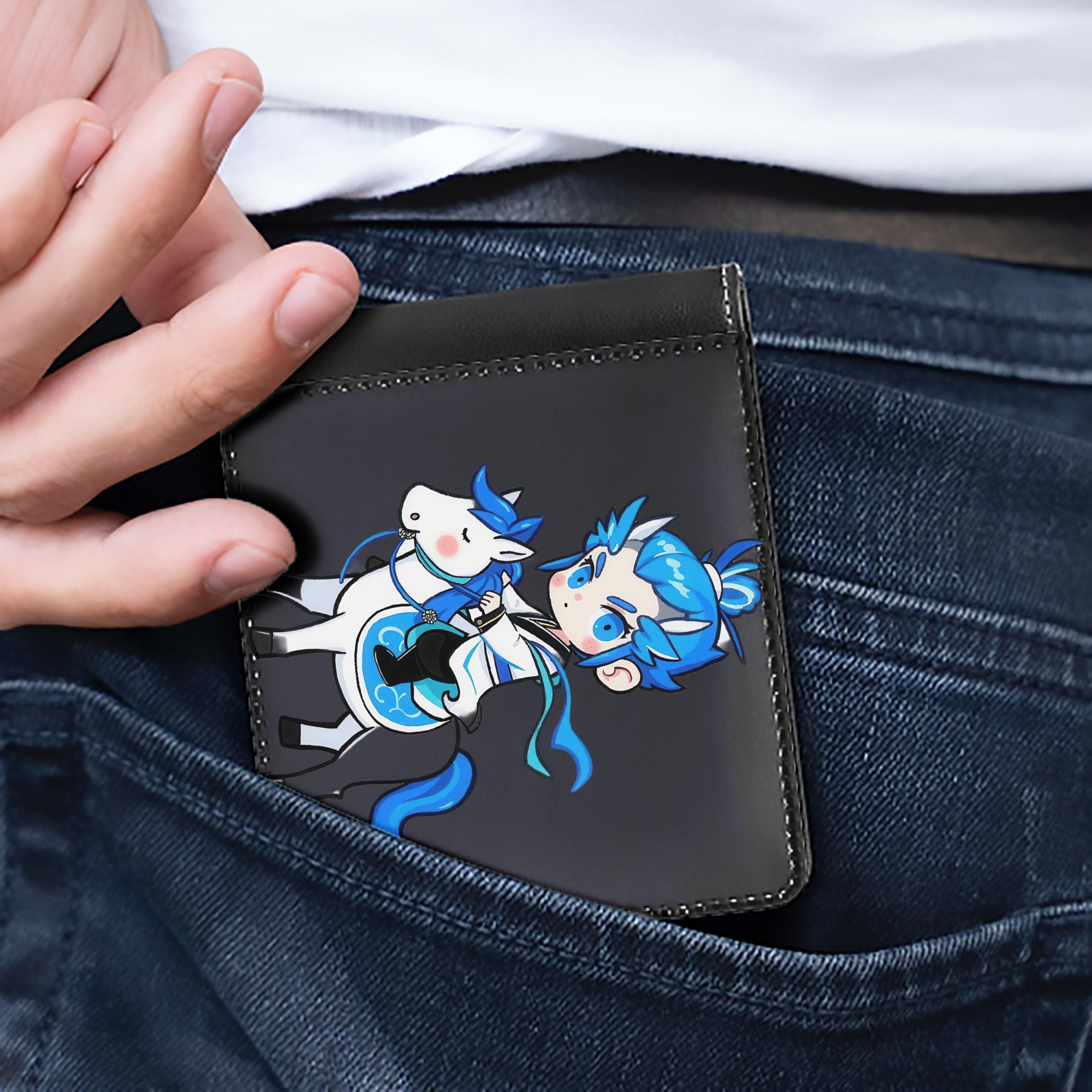（画像用） Ne Zha 2 ナタ 魔童の大暴れ 二つ折り革財布