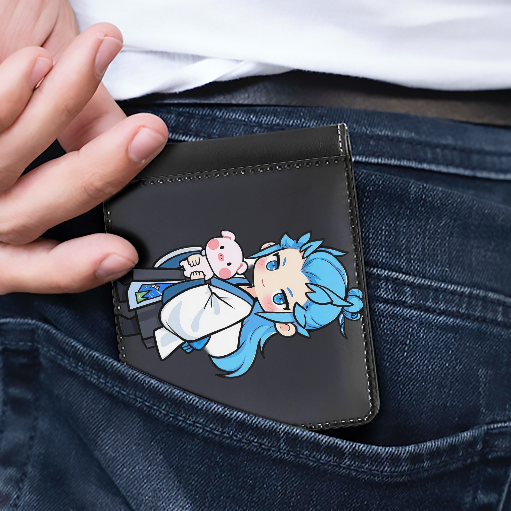 （画像用） Ne Zha 2 ナタ 魔童の大暴れ 二つ折り革財布