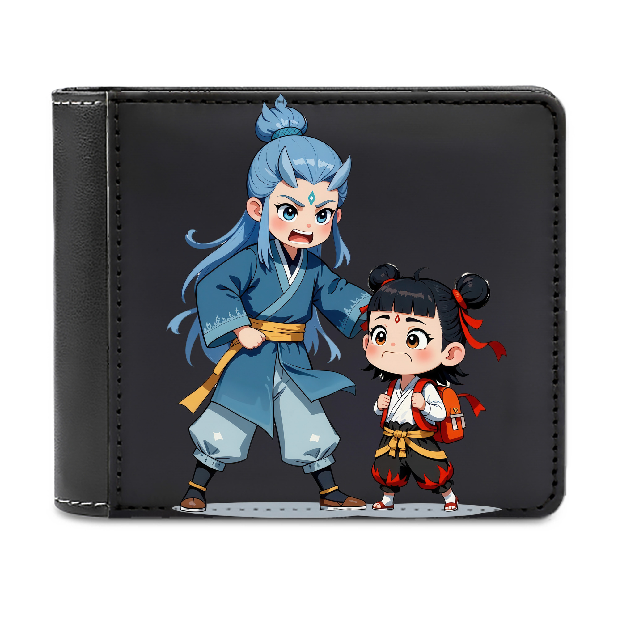 （画像用） Ne Zha 2 ナタ 魔童の大暴れ 二つ折り革財布