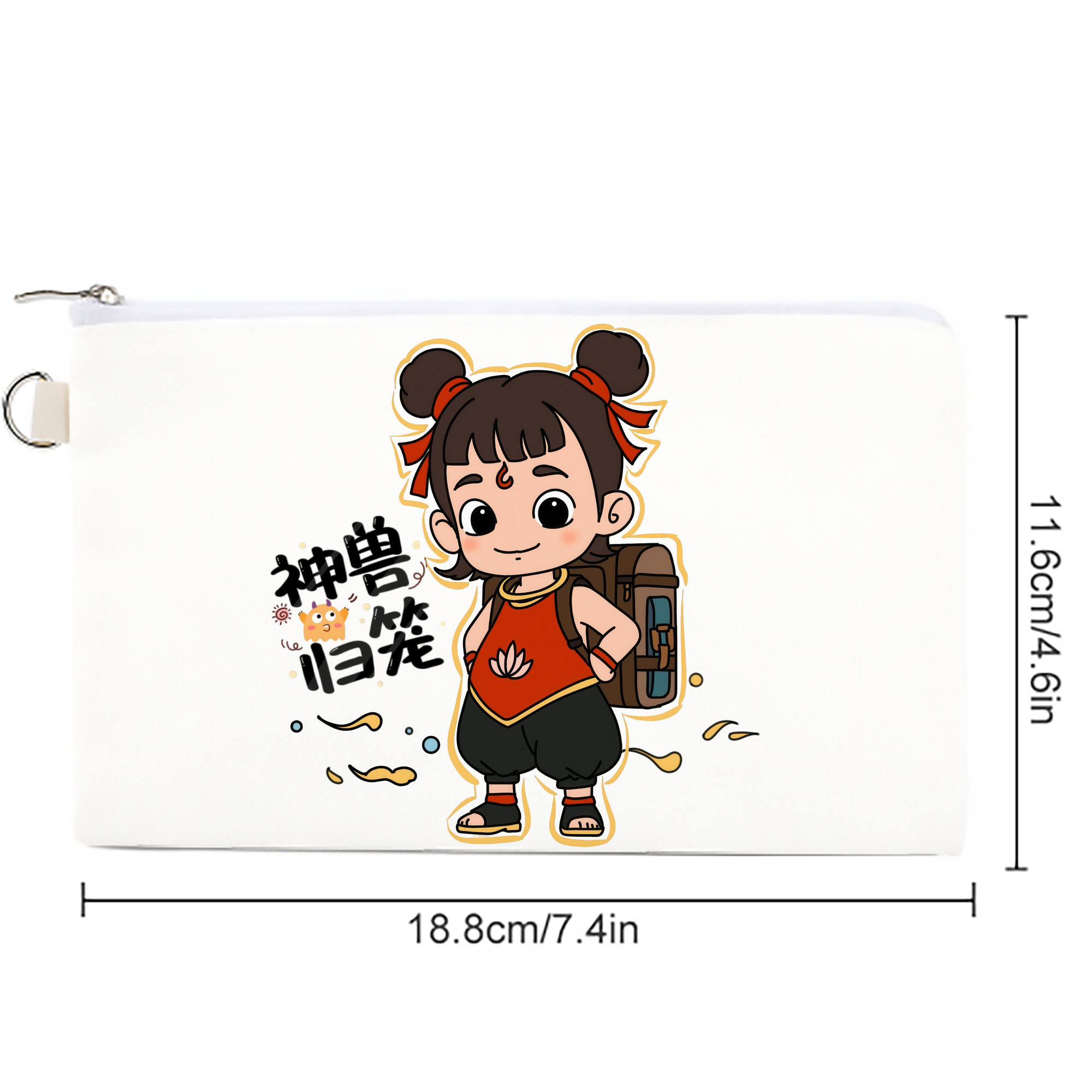 Ne Zha 2 ナタ 魔童の大暴れ キャンバス生地ポーチ　小物入れ
