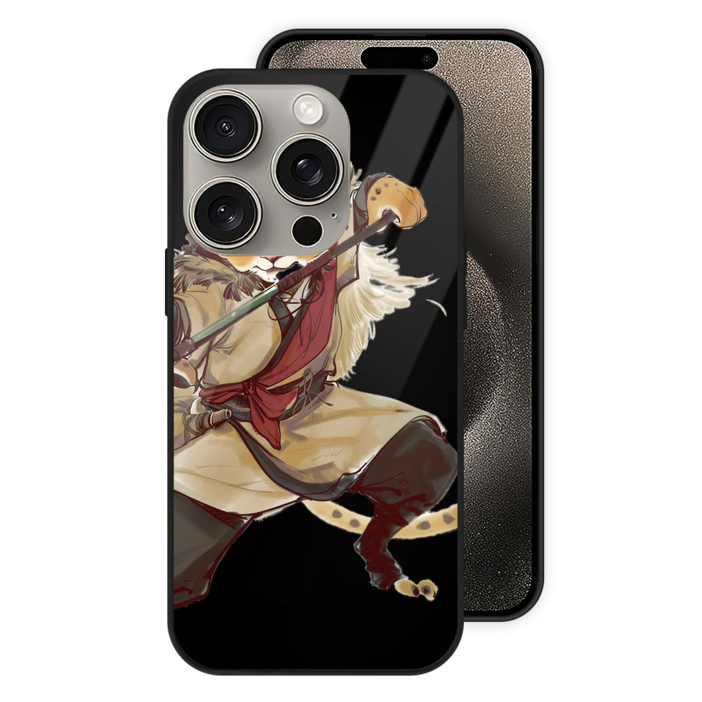（画像用） Ne Zha 2 ナタ 魔童の大暴れ 【iPhone15Pro対応】スマホケース 耐衝撃＆黄変防止 背面ガラス