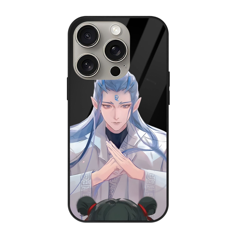（画像用） Ne Zha 2 ナタ 魔童の大暴れ 【iPhone15Pro対応】スマホケース 耐衝撃＆黄変防止 背面ガラス