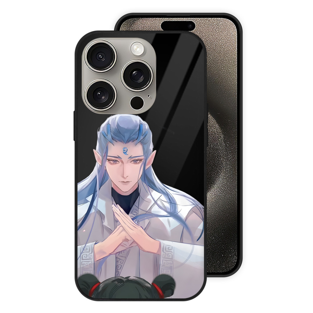 （画像用） Ne Zha 2 ナタ 魔童の大暴れ 【iPhone15Pro対応】スマホケース 耐衝撃＆黄変防止 背面ガラス