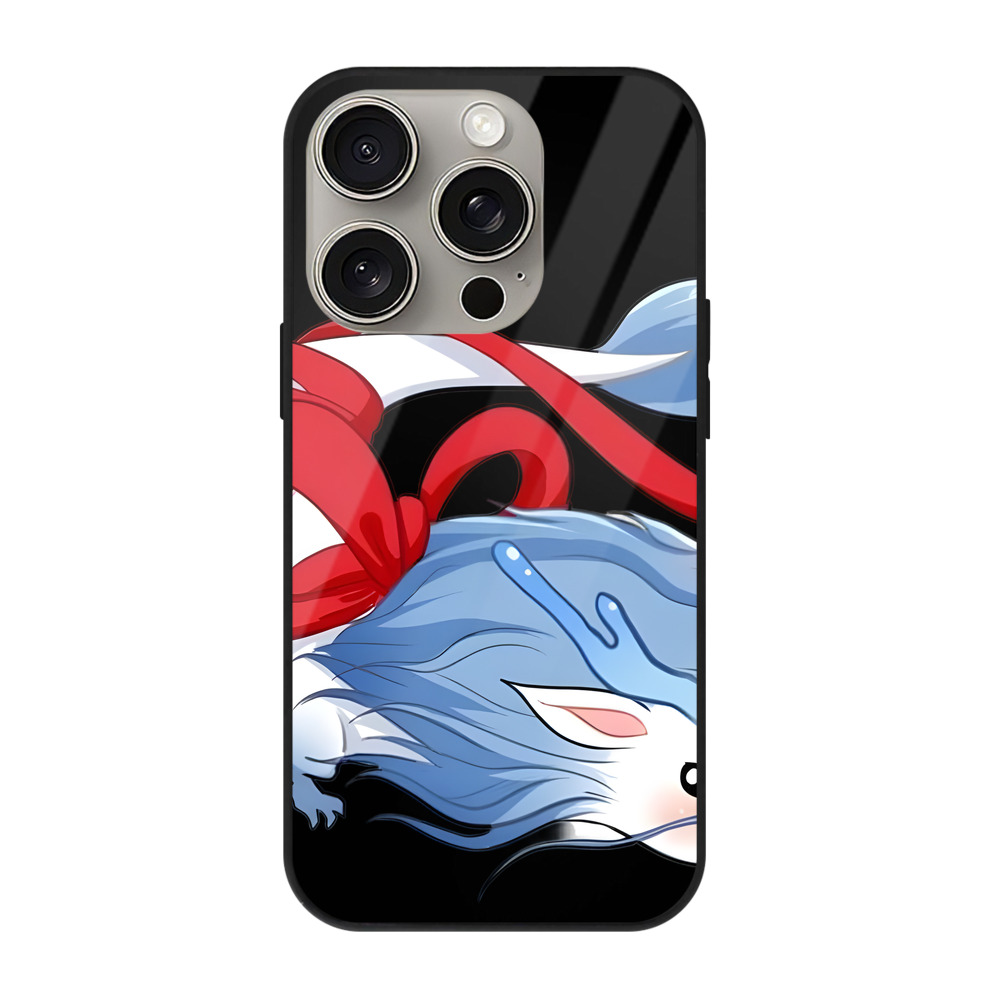 （画像用） Ne Zha 2 ナタ 魔童の大暴れ 【iPhone15Pro対応】スマホケース 耐衝撃＆黄変防止 背面ガラス
