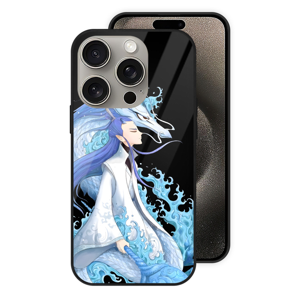 （画像用） Ne Zha 2 ナタ 魔童の大暴れ 【iPhone15Pro対応】スマホケース 耐衝撃＆黄変防止 背面ガラス