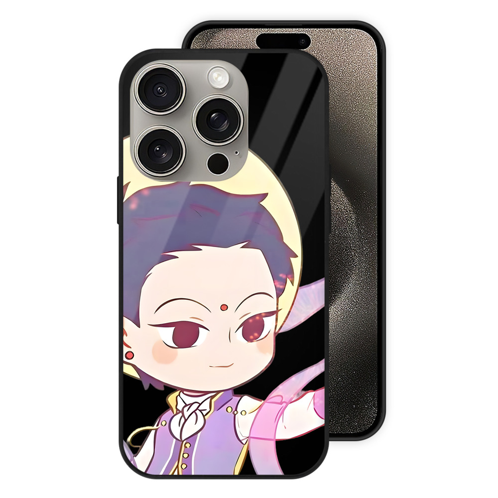 （画像用） Ne Zha 2 ナタ 魔童の大暴れ 【iPhone15Pro対応】スマホケース 耐衝撃＆黄変防止 背面ガラス