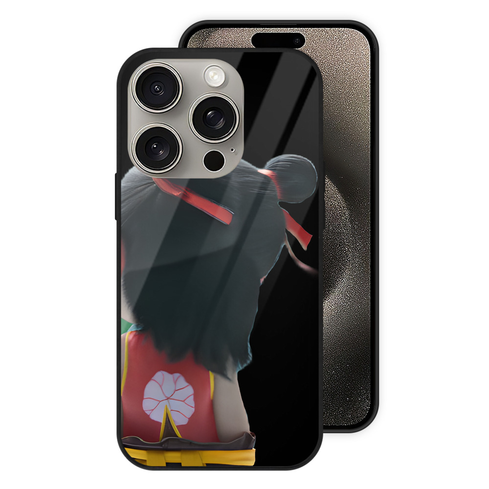 （画像用） Ne Zha 2 ナタ 魔童の大暴れ 【iPhone15Pro対応】スマホケース 耐衝撃＆黄変防止 背面ガラス
