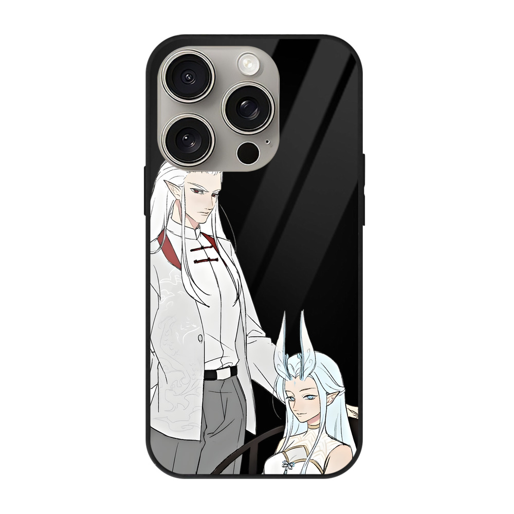 （画像用） Ne Zha 2 ナタ 魔童の大暴れ 【iPhone15Pro対応】スマホケース 耐衝撃＆黄変防止 背面ガラス