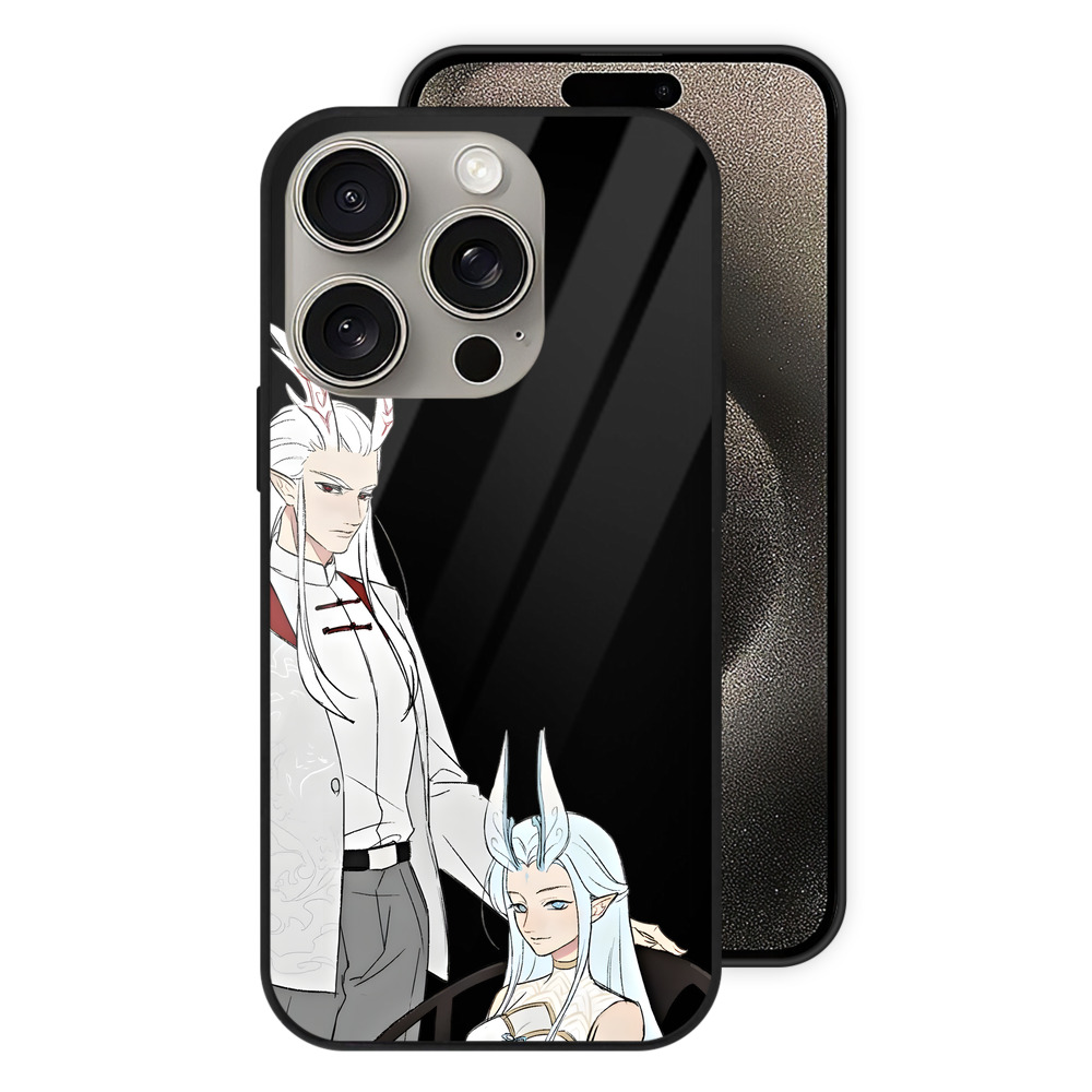 （画像用） Ne Zha 2 ナタ 魔童の大暴れ 【iPhone15Pro対応】スマホケース 耐衝撃＆黄変防止 背面ガラス