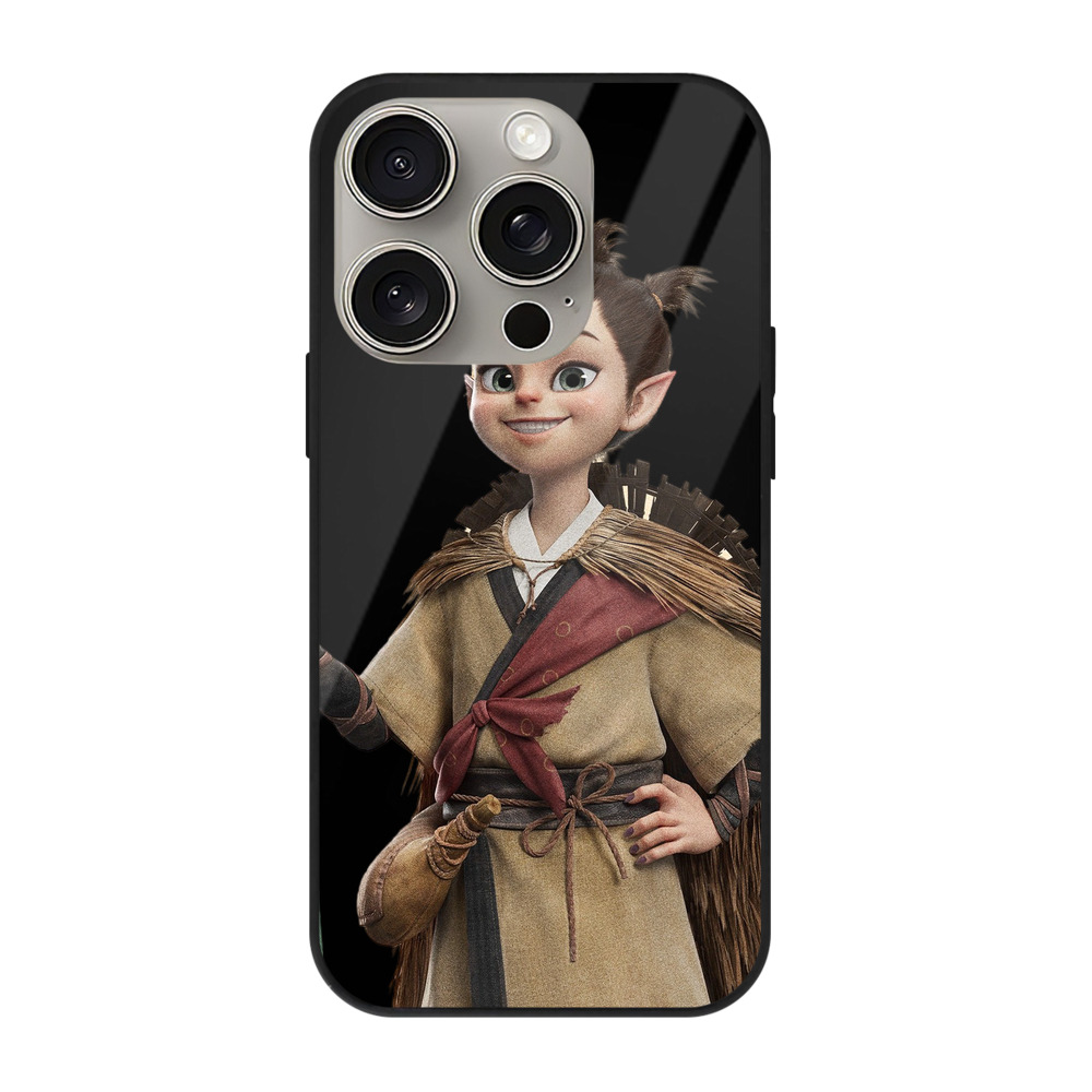 （画像用） Ne Zha 2 ナタ 魔童の大暴れ 【iPhone15Pro対応】スマホケース 耐衝撃＆黄変防止 背面ガラス