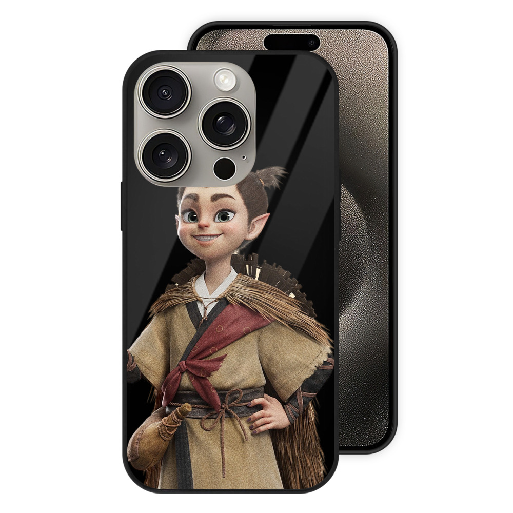 （画像用） Ne Zha 2 ナタ 魔童の大暴れ 【iPhone15Pro対応】スマホケース 耐衝撃＆黄変防止 背面ガラス