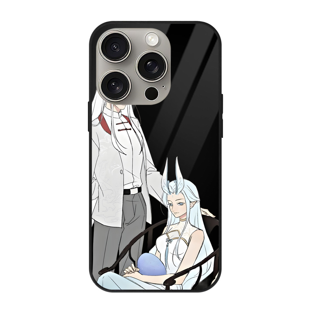 （画像用） Ne Zha 2 ナタ 魔童の大暴れ 【iPhone15Pro対応】スマホケース 耐衝撃＆黄変防止 背面ガラス