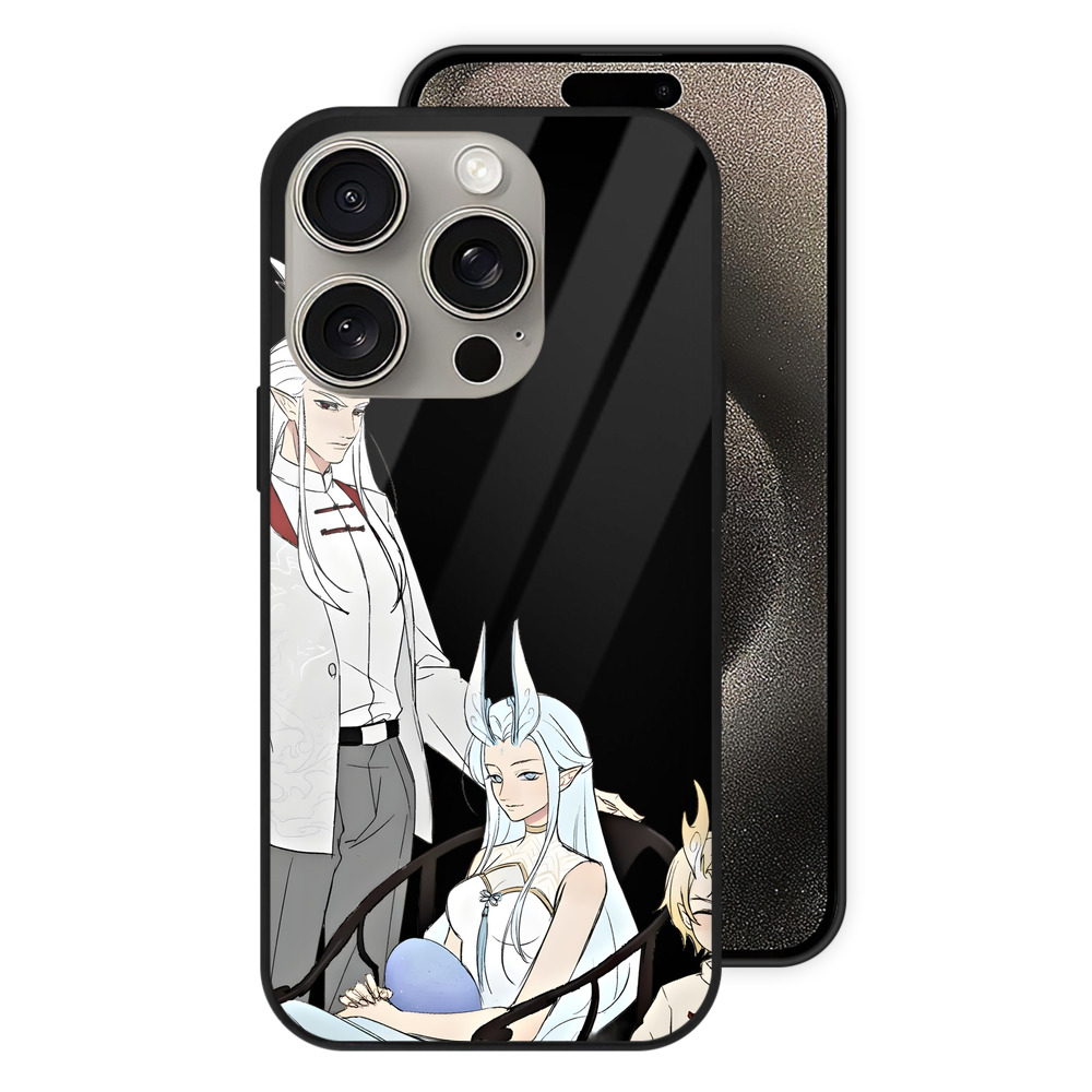 （画像用） Ne Zha 2 ナタ 魔童の大暴れ 【iPhone15Pro対応】スマホケース 耐衝撃＆黄変防止 背面ガラス