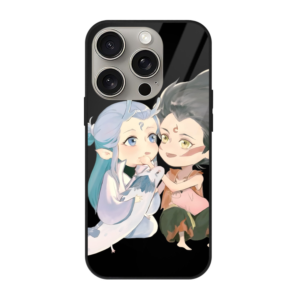 （画像用） Ne Zha 2 ナタ 魔童の大暴れ 【iPhone15Pro対応】スマホケース 耐衝撃＆黄変防止 背面ガラス