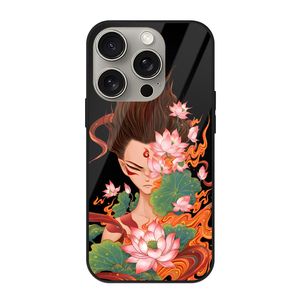 （画像用） Ne Zha 2 ナタ 魔童の大暴れ 【iPhone15Pro対応】スマホケース 耐衝撃＆黄変防止 背面ガラス