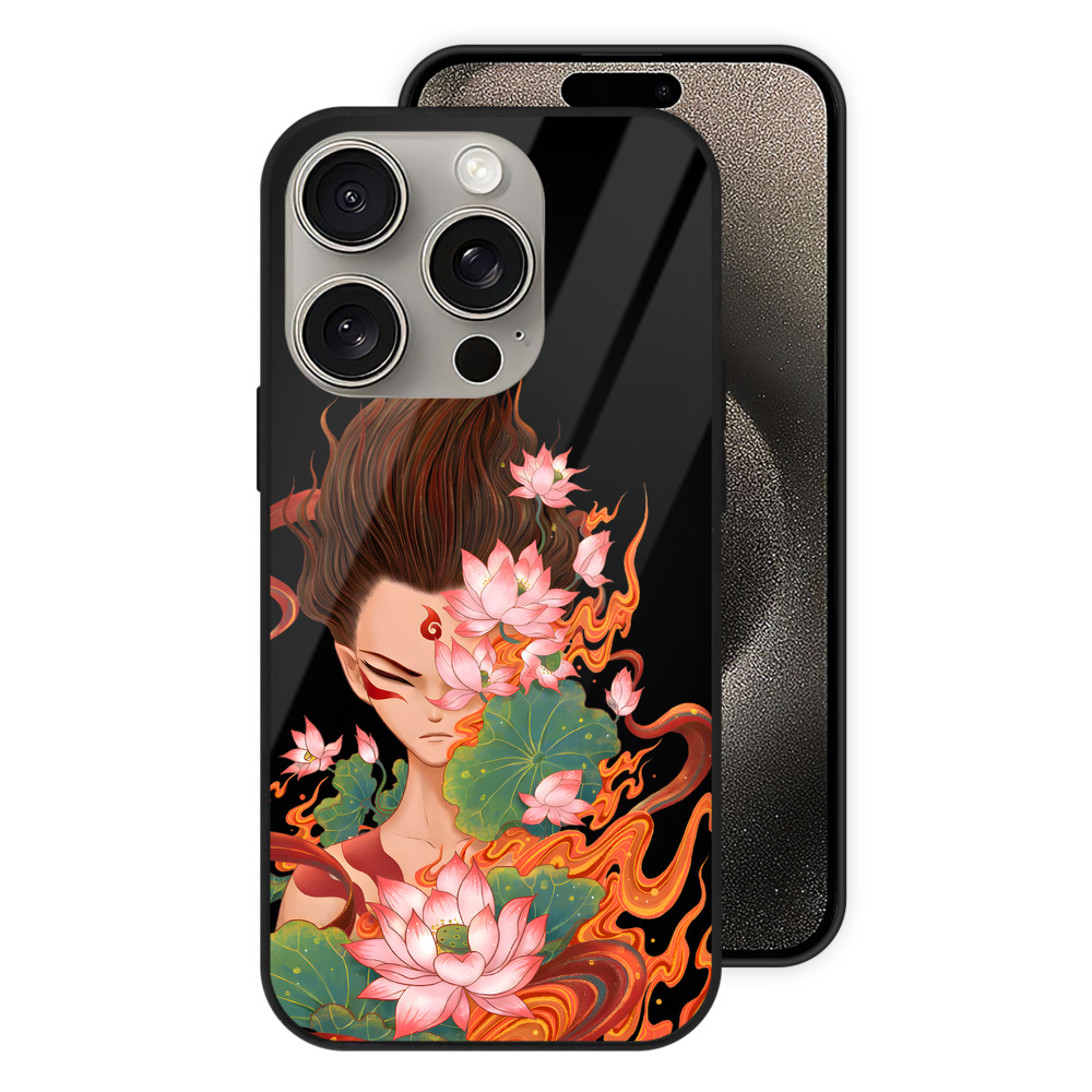 （画像用） Ne Zha 2 ナタ 魔童の大暴れ 【iPhone15Pro対応】スマホケース 耐衝撃＆黄変防止 背面ガラス