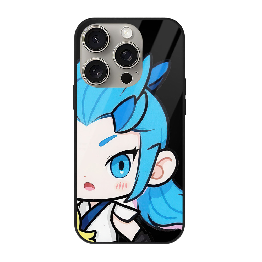 （画像用） Ne Zha 2 ナタ 魔童の大暴れ 【iPhone15Pro対応】スマホケース 耐衝撃＆黄変防止 背面ガラス