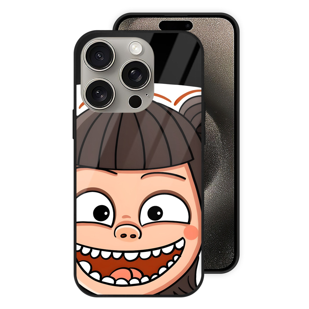 （画像用） Ne Zha 2 ナタ 魔童の大暴れ 【iPhone15Pro対応】スマホケース 耐衝撃＆黄変防止 背面ガラス