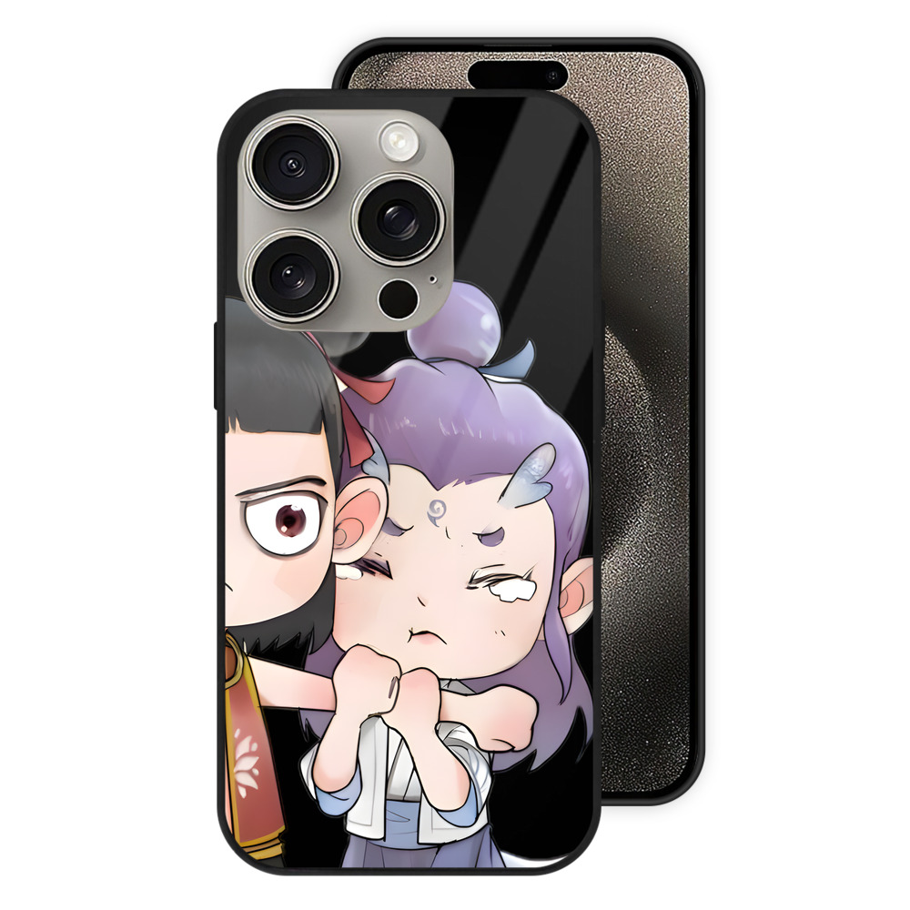 （画像用） Ne Zha 2 ナタ 魔童の大暴れ 【iPhone15Pro対応】スマホケース 耐衝撃＆黄変防止 背面ガラス