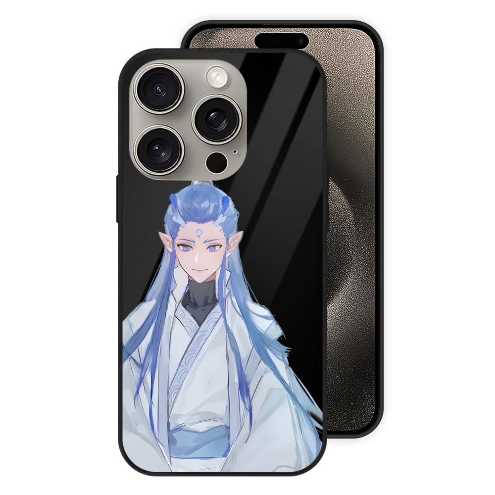 （画像用） Ne Zha 2 ナタ 魔童の大暴れ 【iPhone15Pro対応】スマホケース 耐衝撃＆黄変防止 背面ガラス