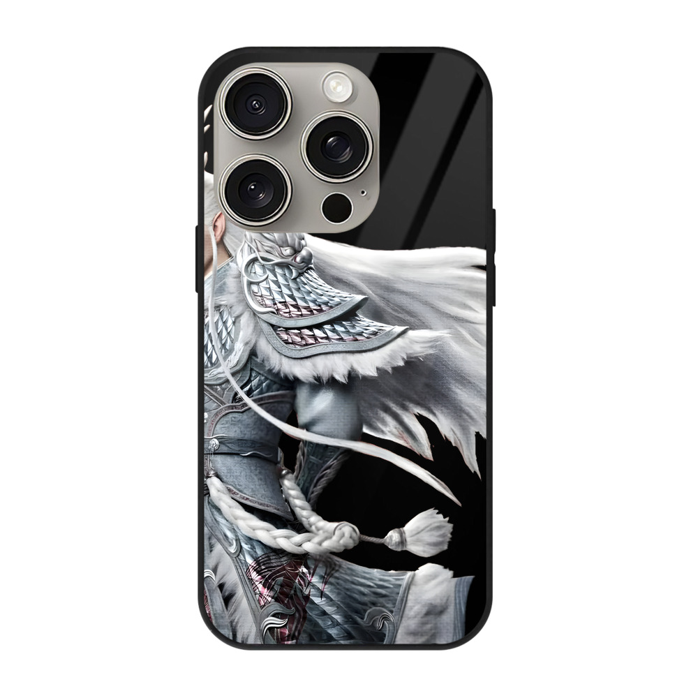 （画像用） Ne Zha 2 ナタ 魔童の大暴れ 【iPhone15Pro対応】スマホケース 耐衝撃＆黄変防止 背面ガラス