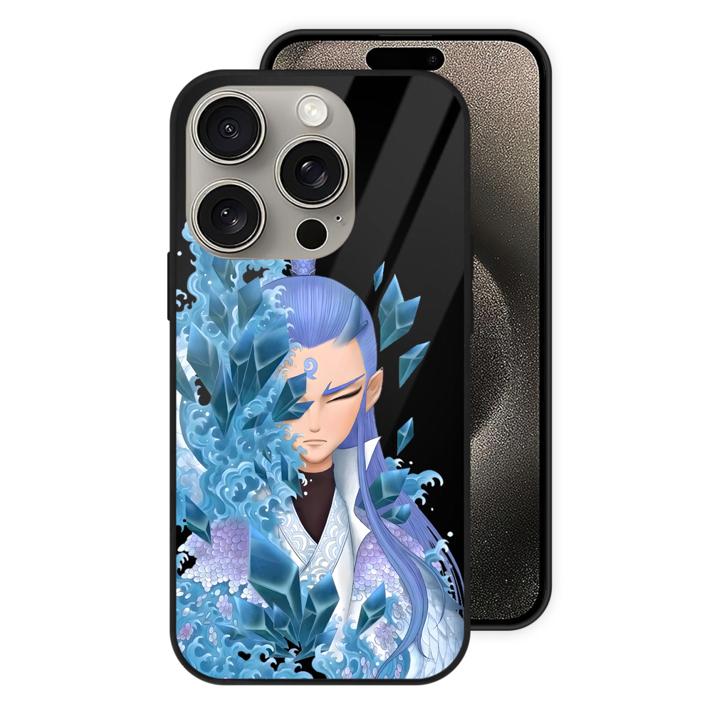 （画像用） Ne Zha 2 ナタ 魔童の大暴れ 【iPhone15Pro対応】スマホケース 耐衝撃＆黄変防止 背面ガラス